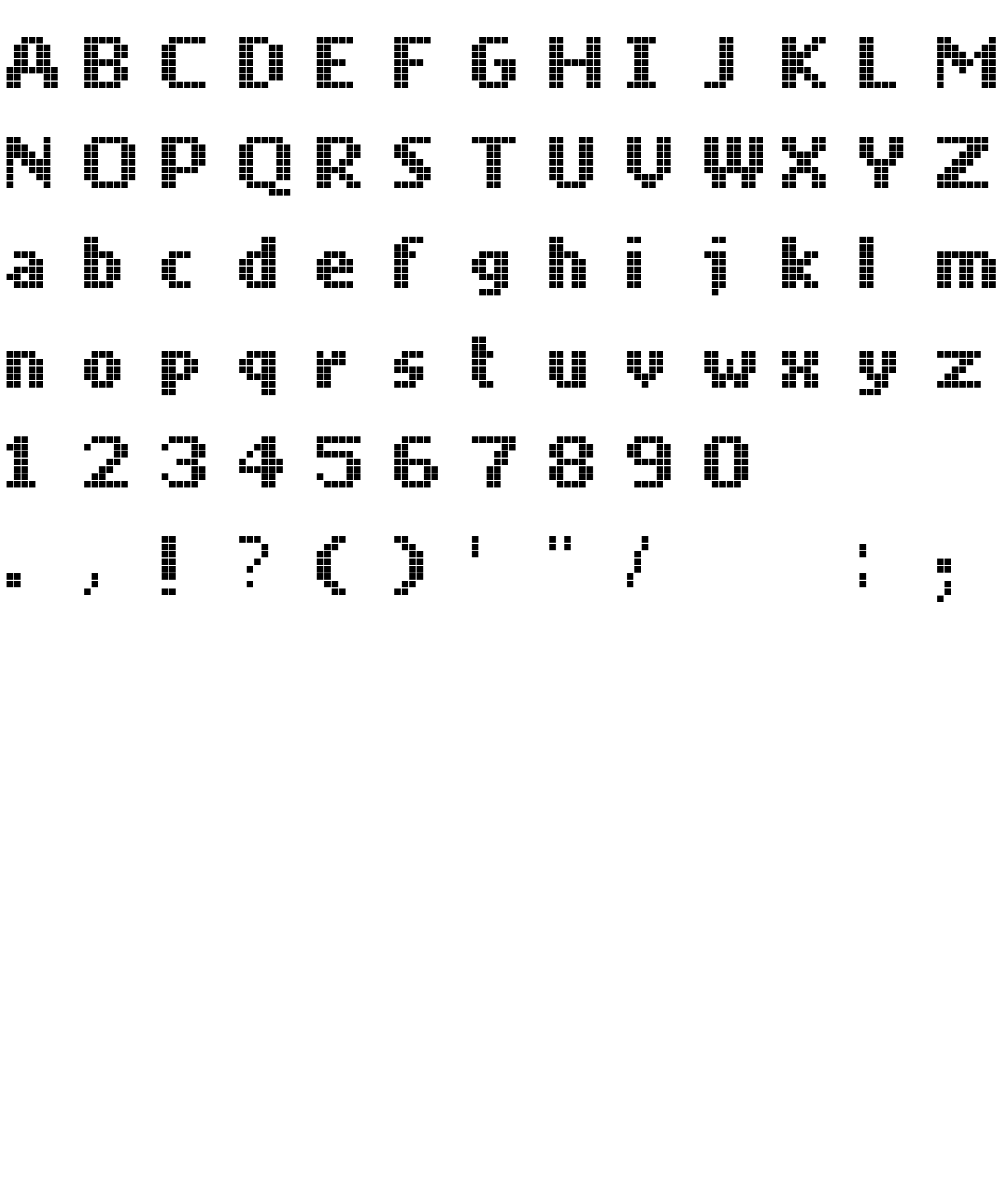 Шрифт Mobile Font