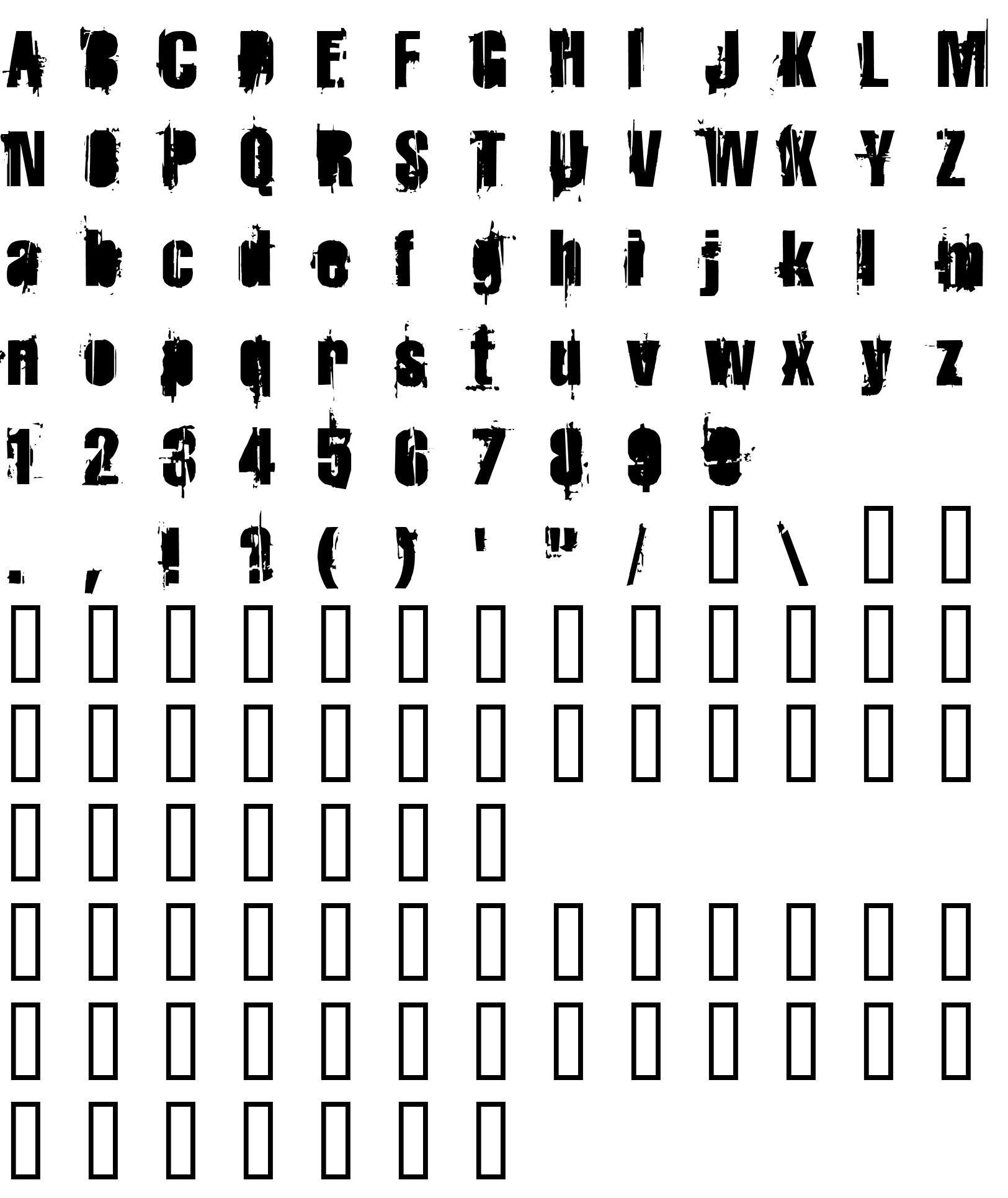 Шрифт StrokeyBacon