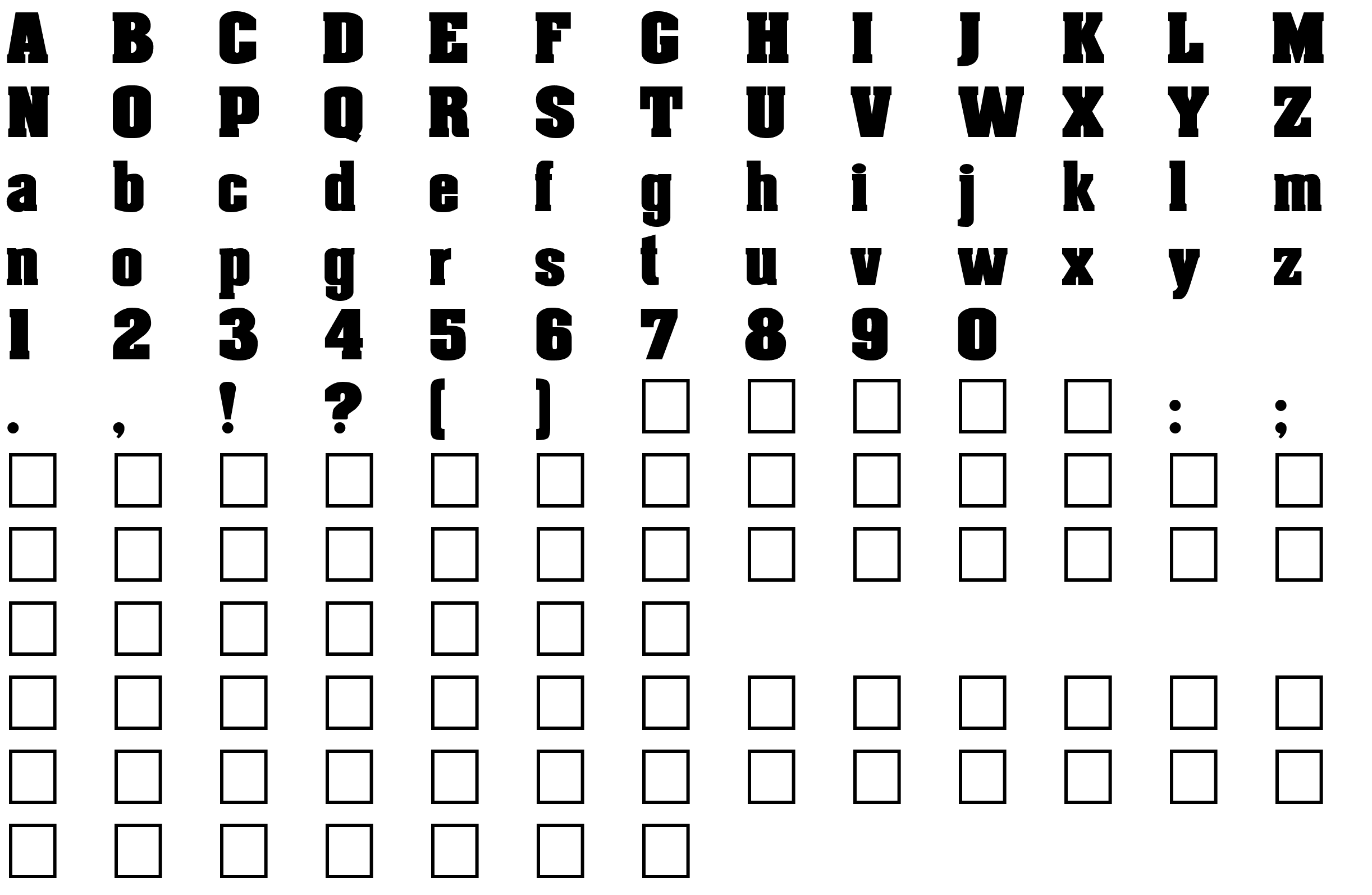 Шрифт DG_Aachen