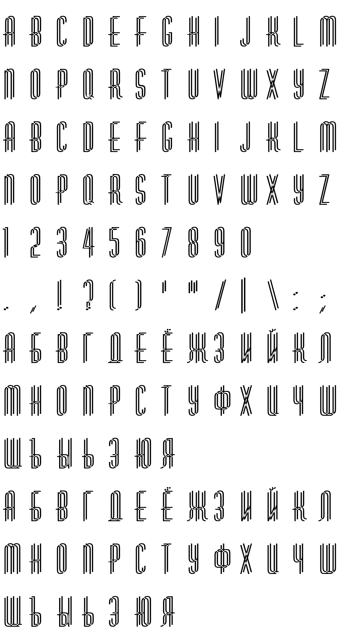 Шрифт a_HuxleyDbl