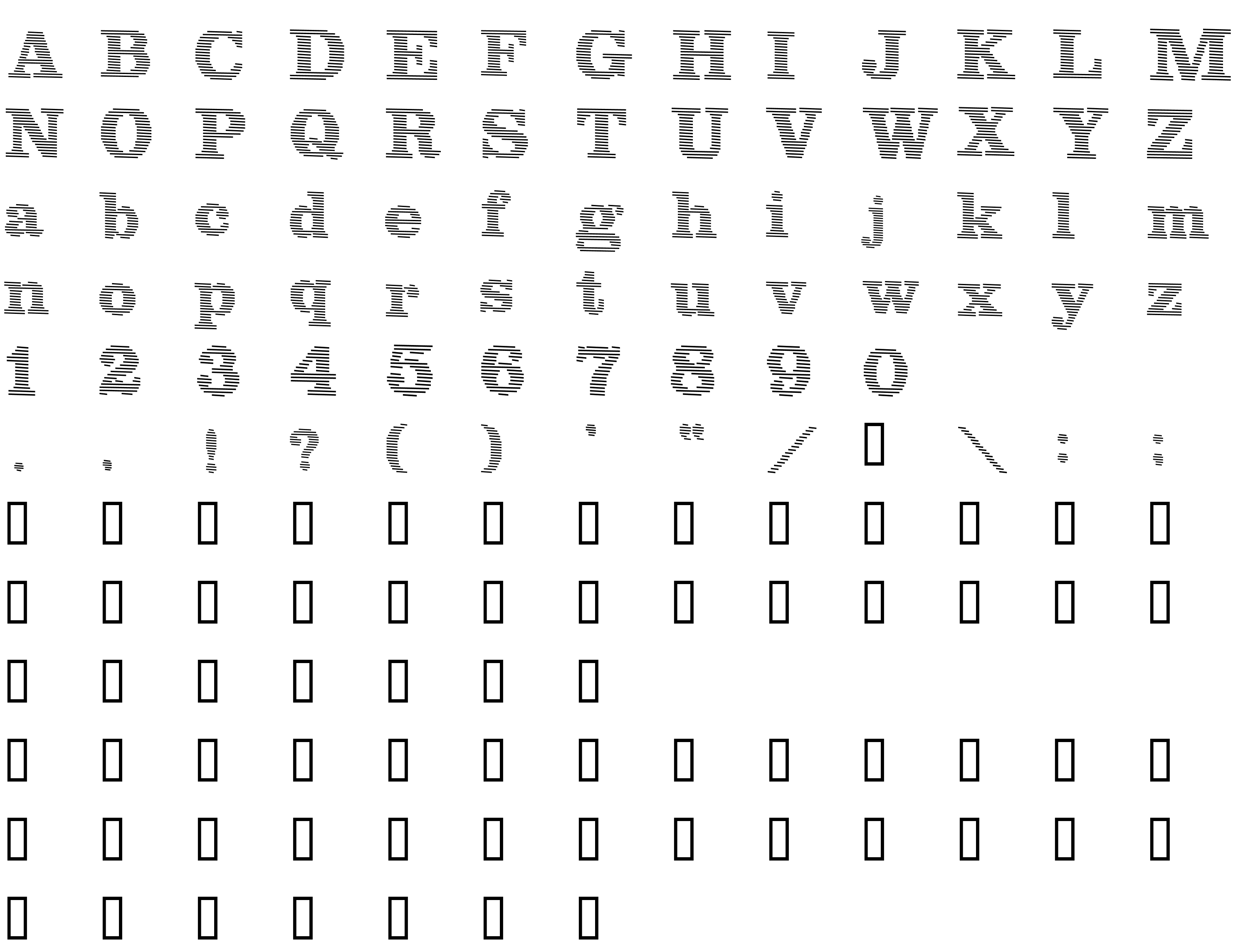 Шрифт Blue lines