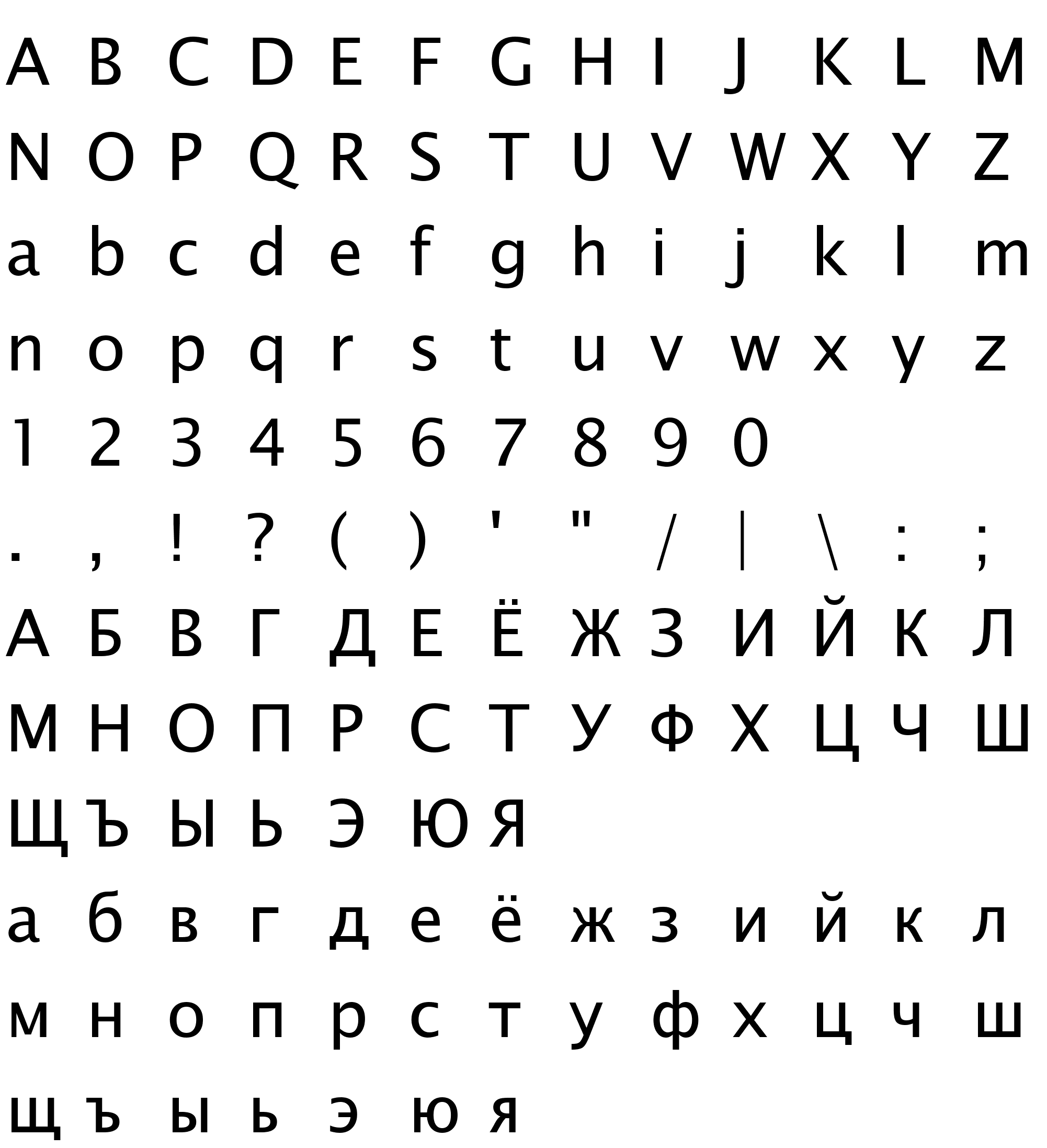 Шрифт Lucida Sans Unicode