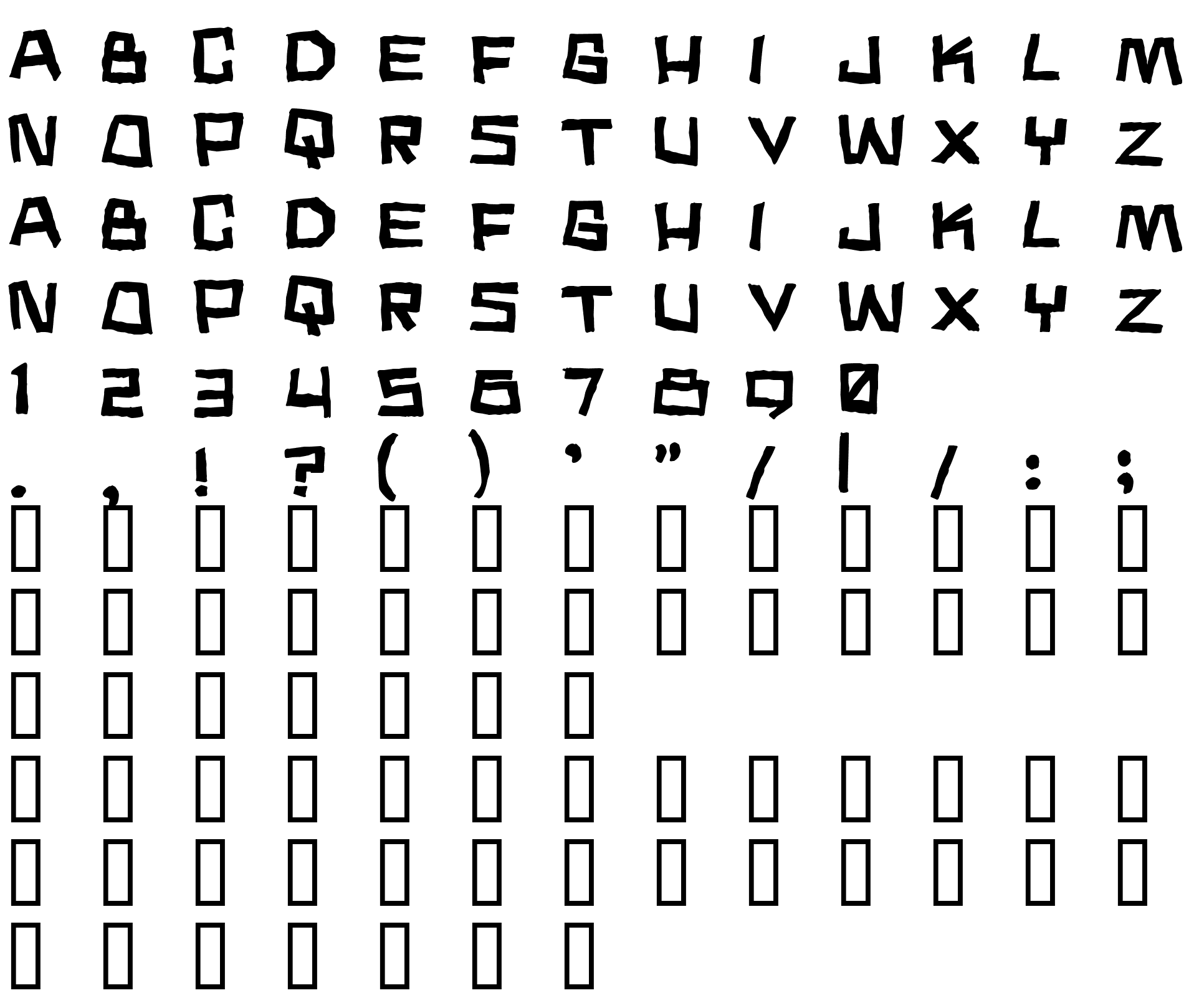 Шрифт Noodle soup