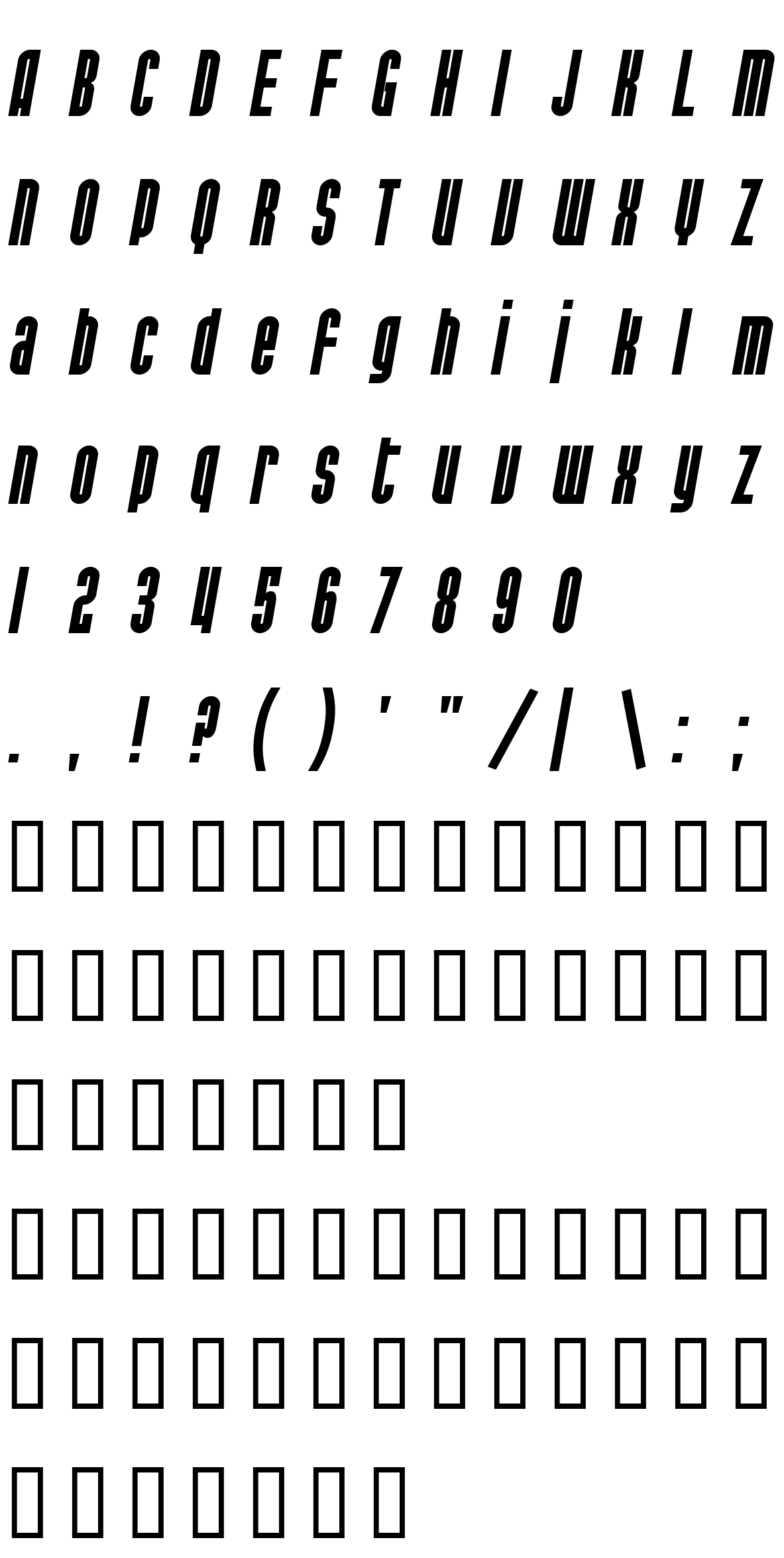 Шрифт SF Port McKenzie Bold Italic