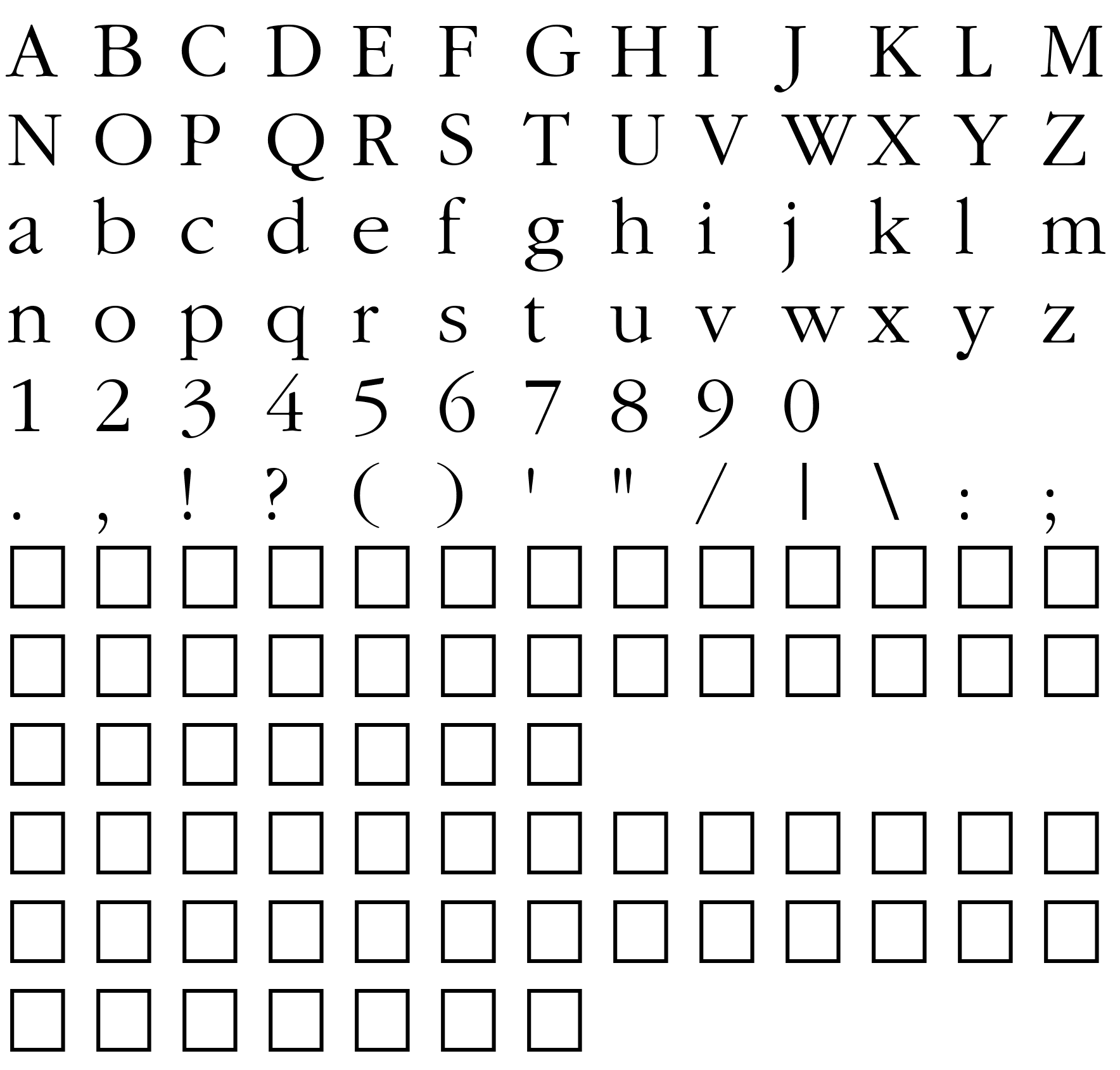 Шрифт CyrillicGaramond