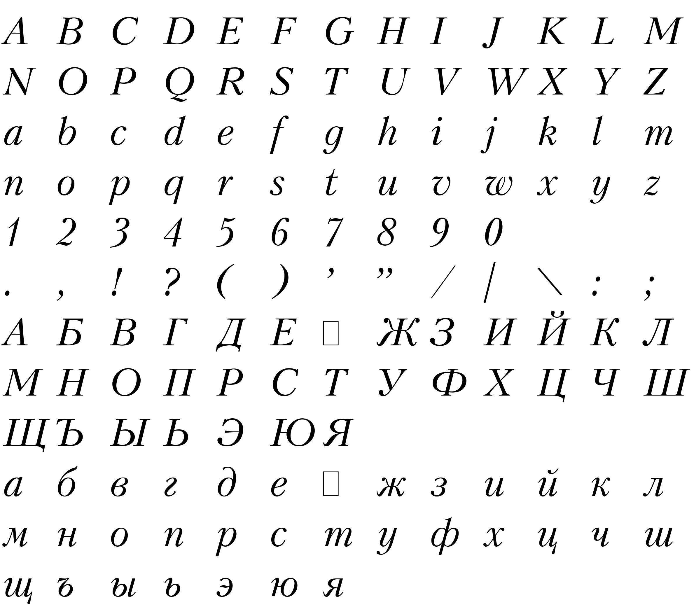 Шрифт Kudrashov Italic:001.001