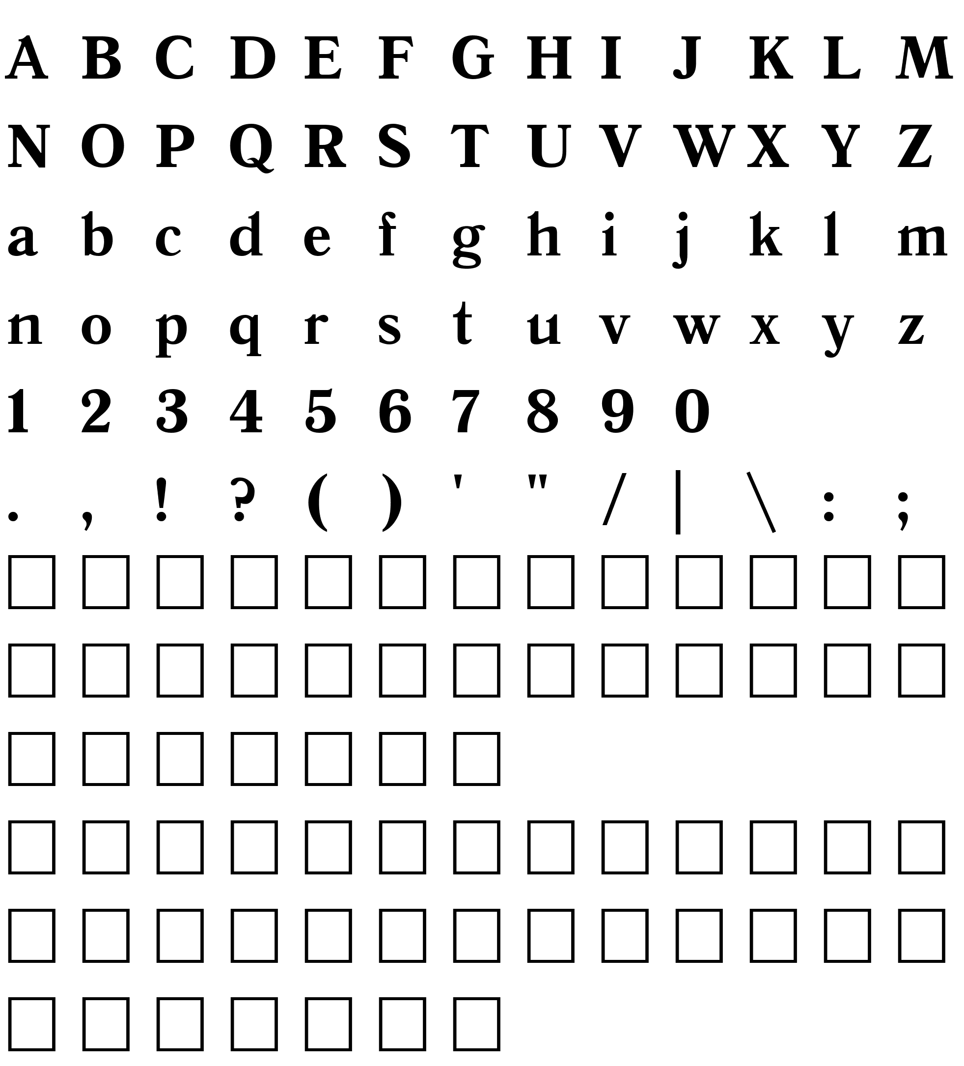 Шрифт QuantAntiquaCTT Bold