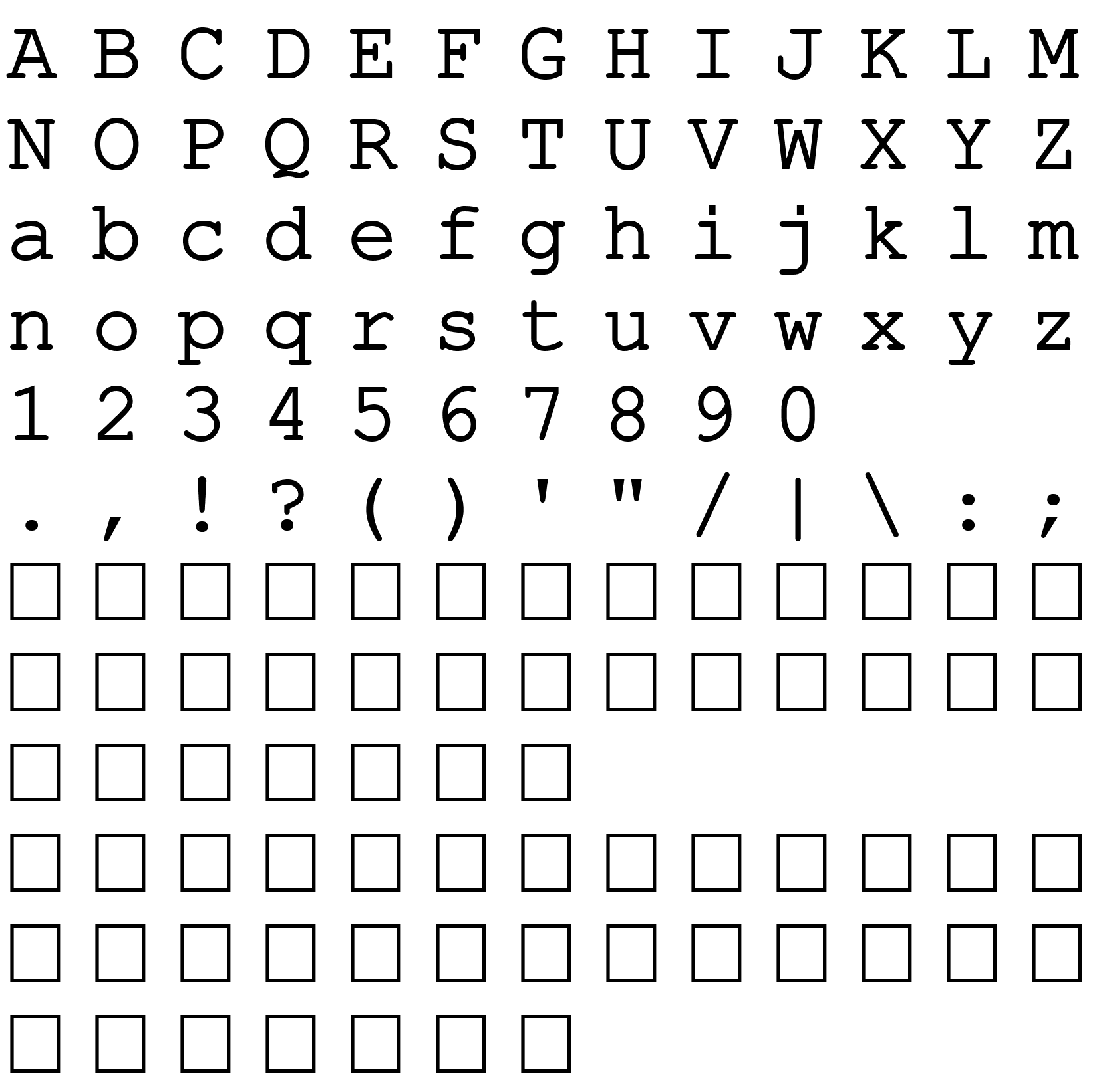 Шрифт ER Kurier Mac