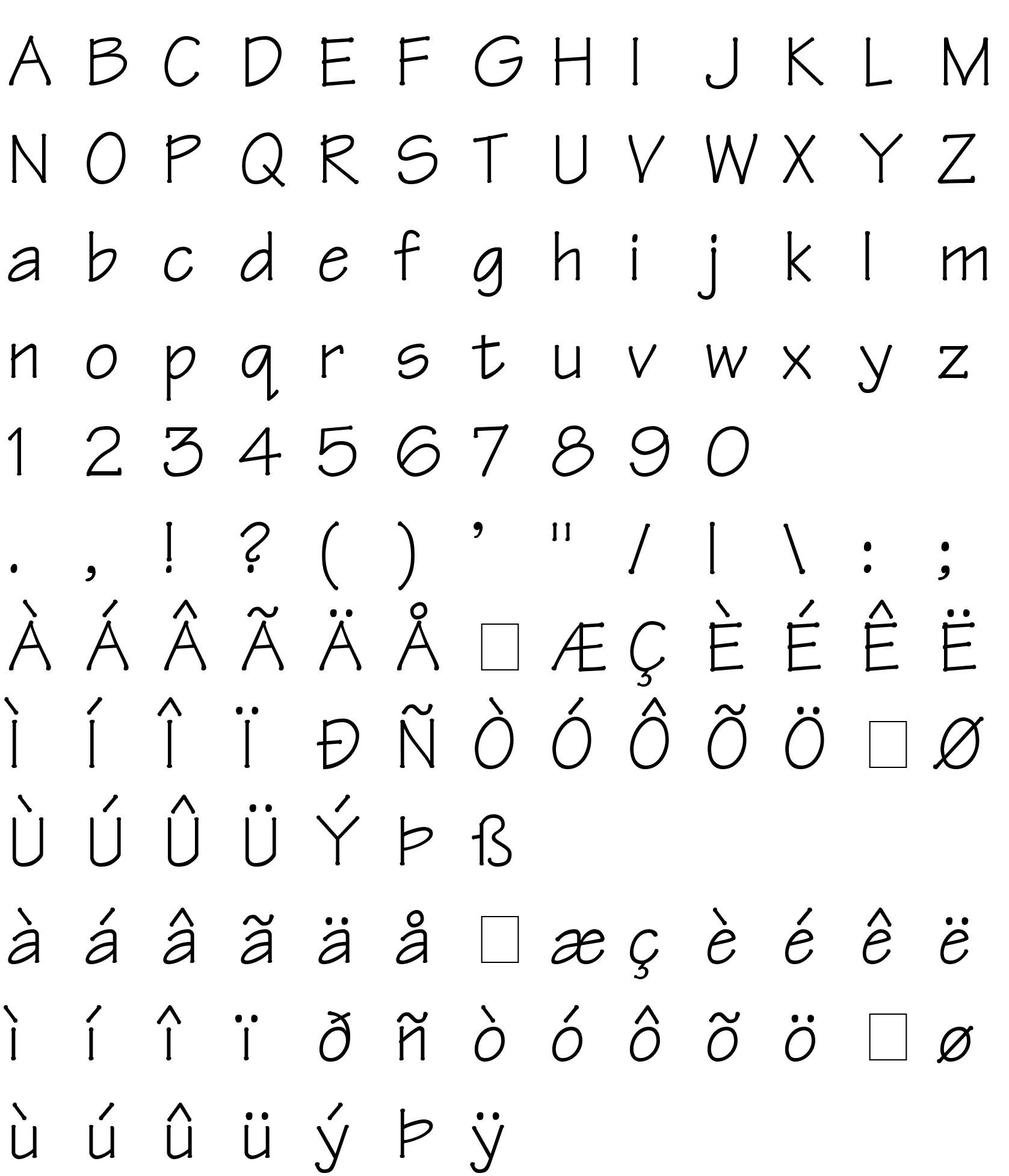 Шрифт Technical