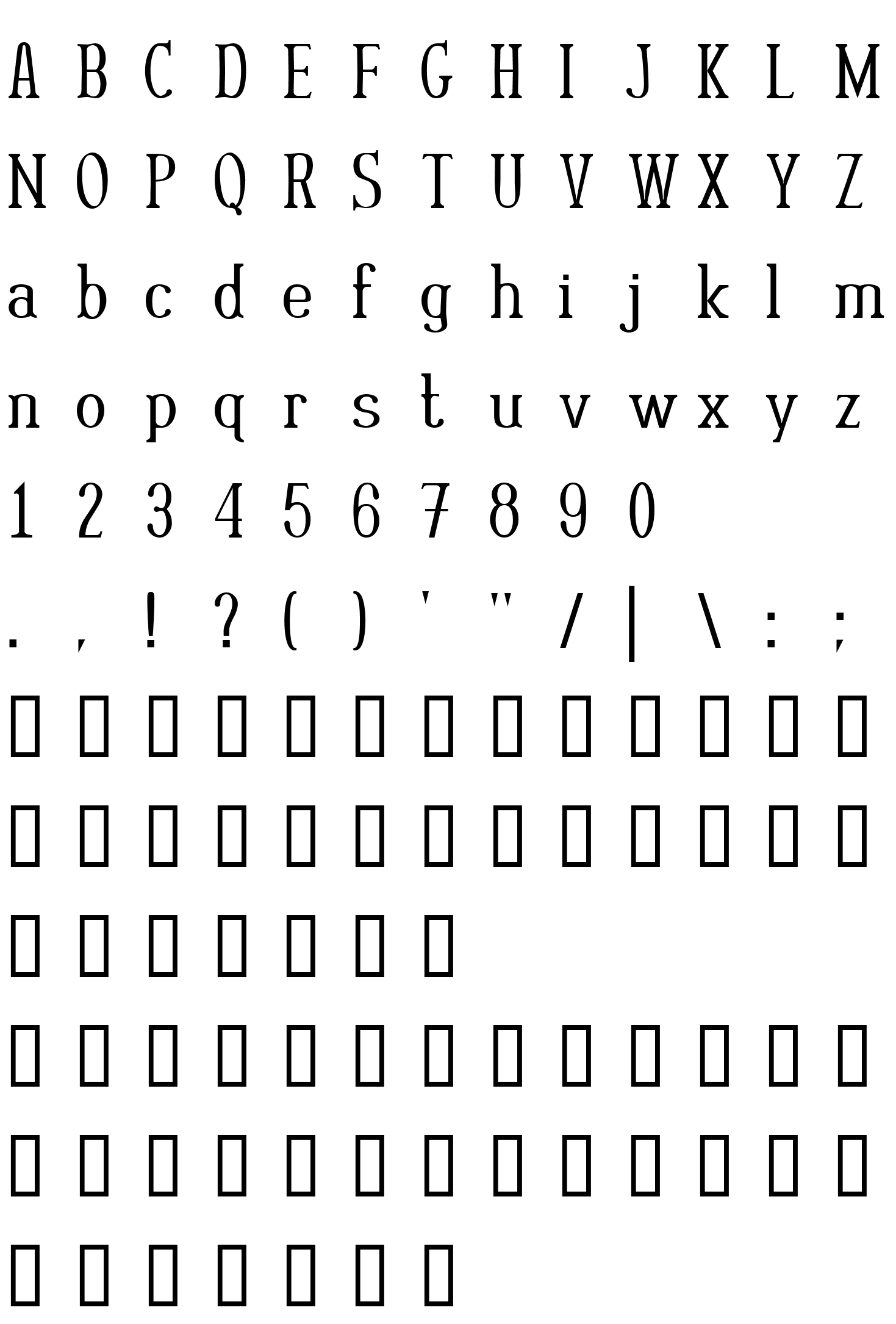 Шрифт Rutaban Normal