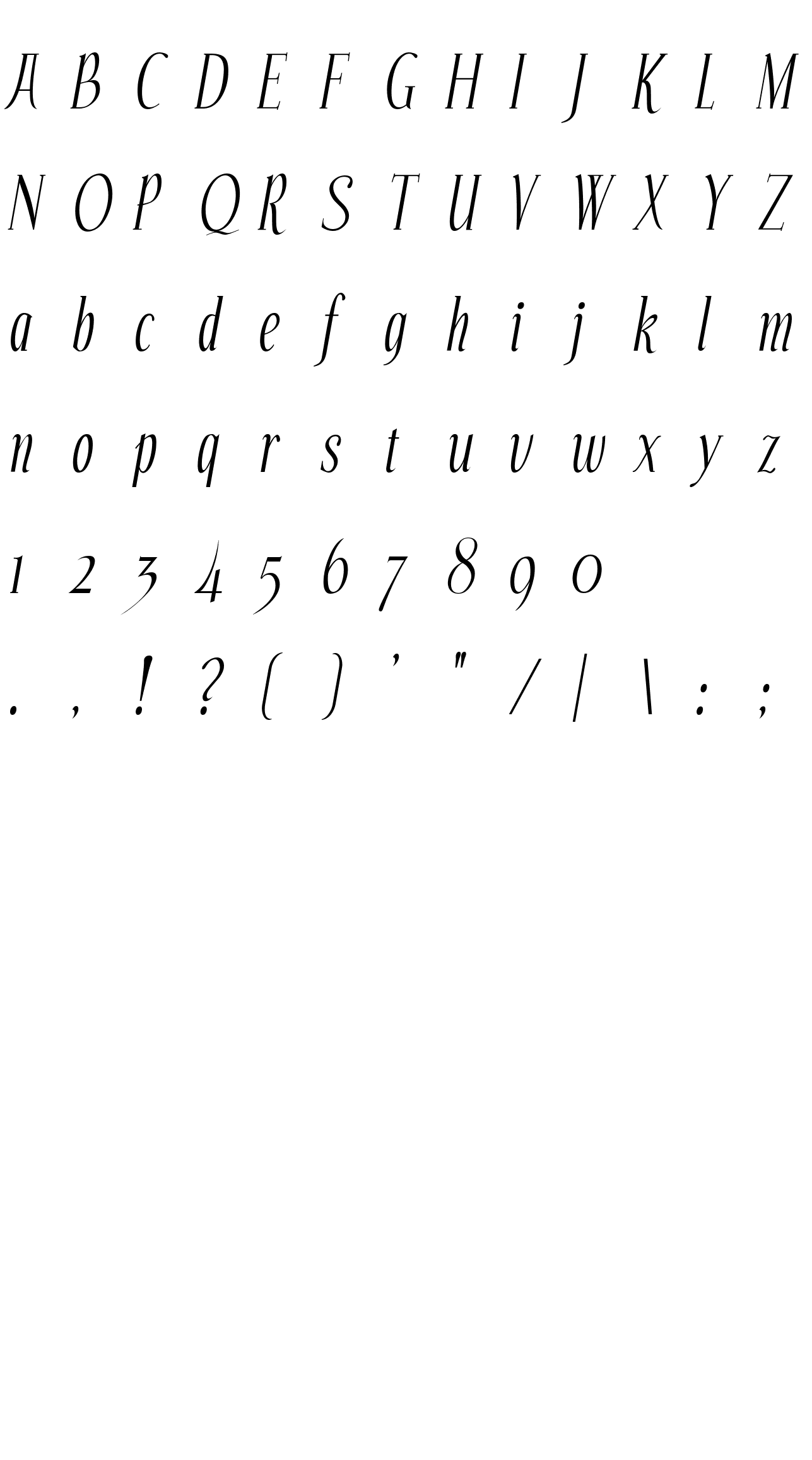 Шрифт Echelon Italic