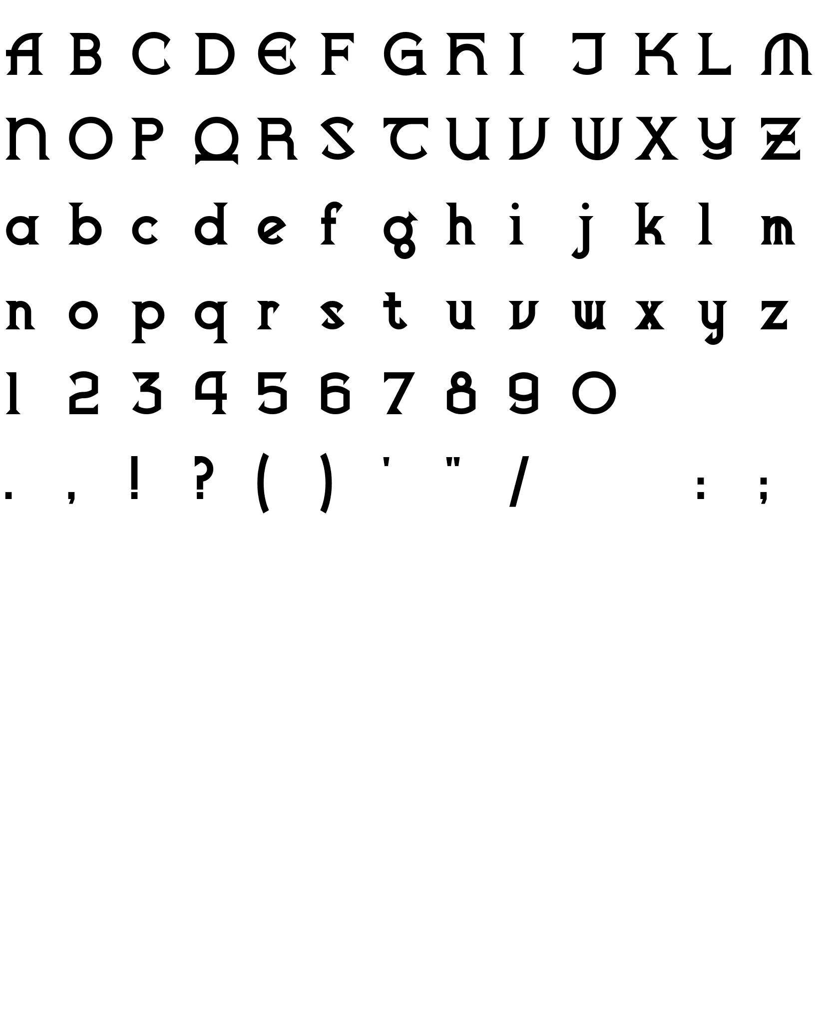 Шрифт VlaanderenChiseled