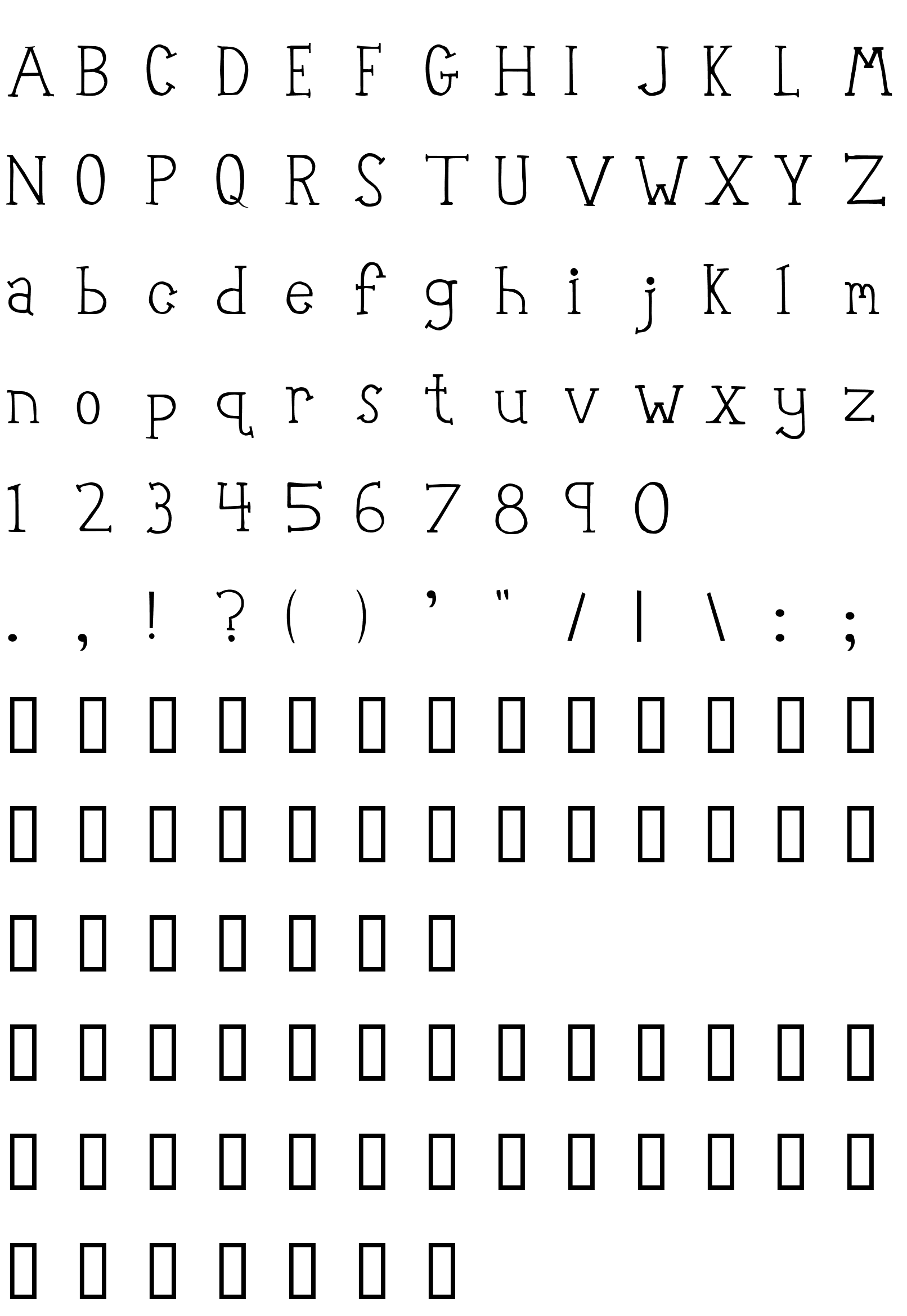 Шрифт Robot Teacher