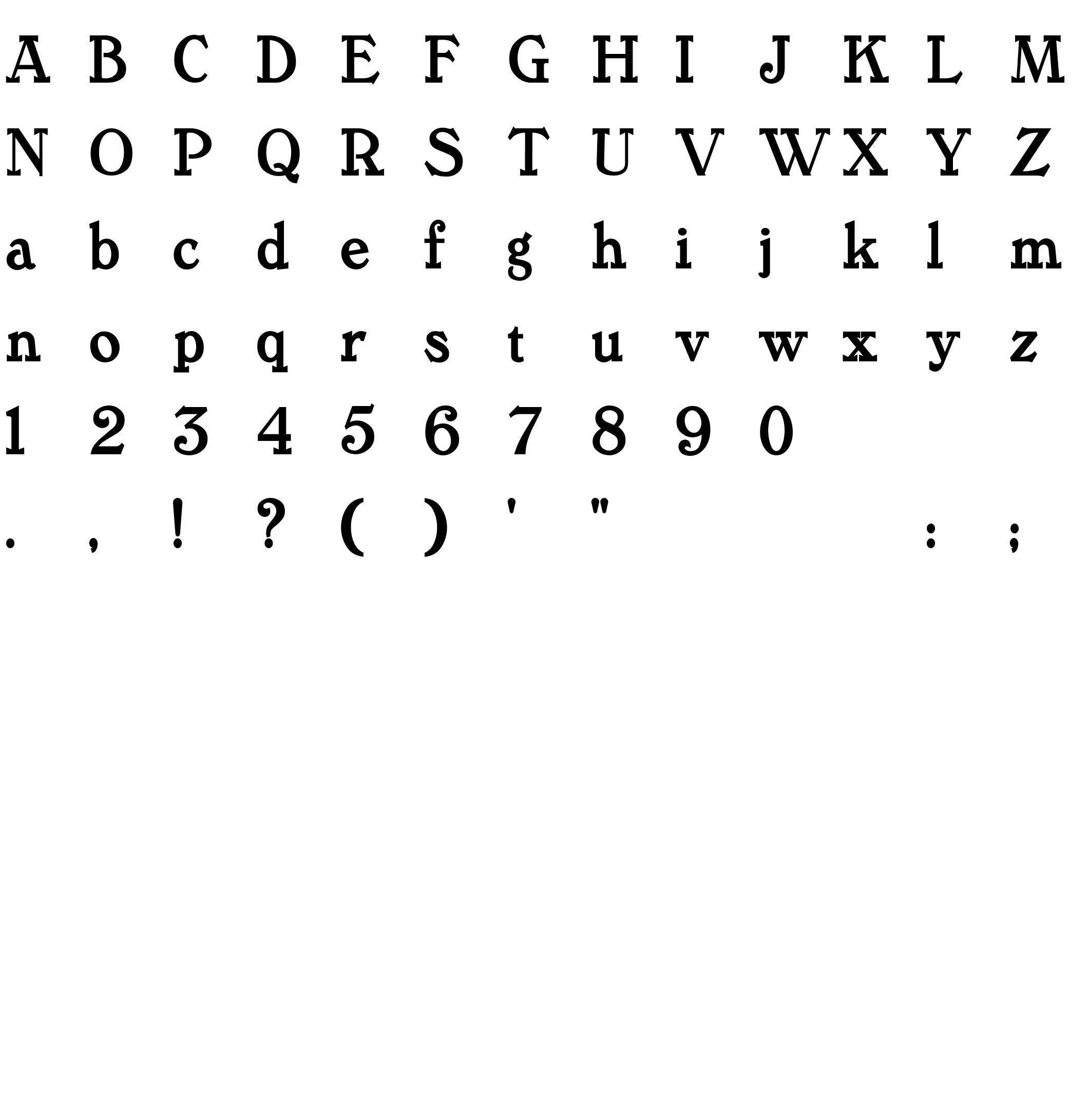 Шрифт TanglewoodTales