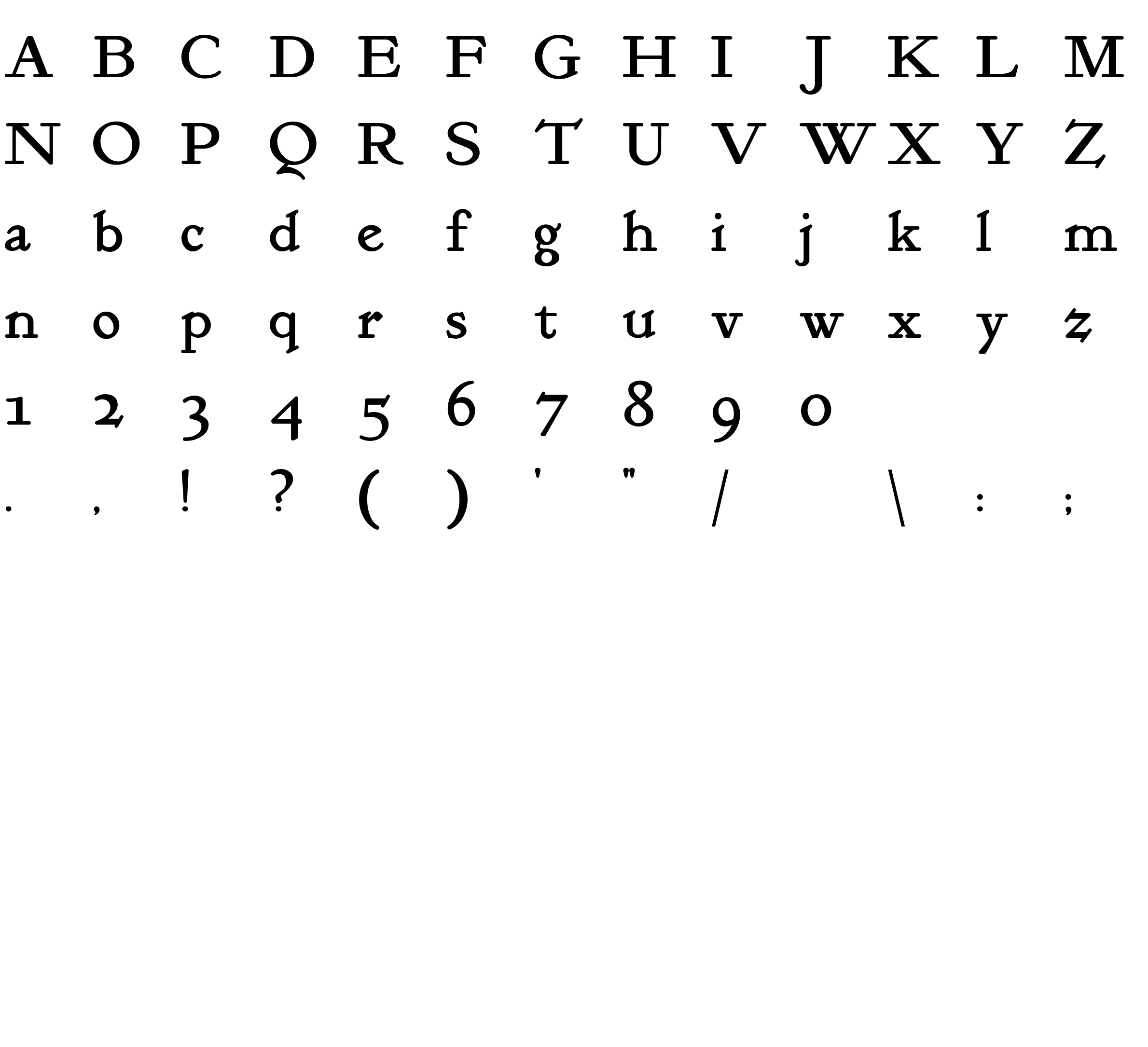 Шрифт KelmscottRoman