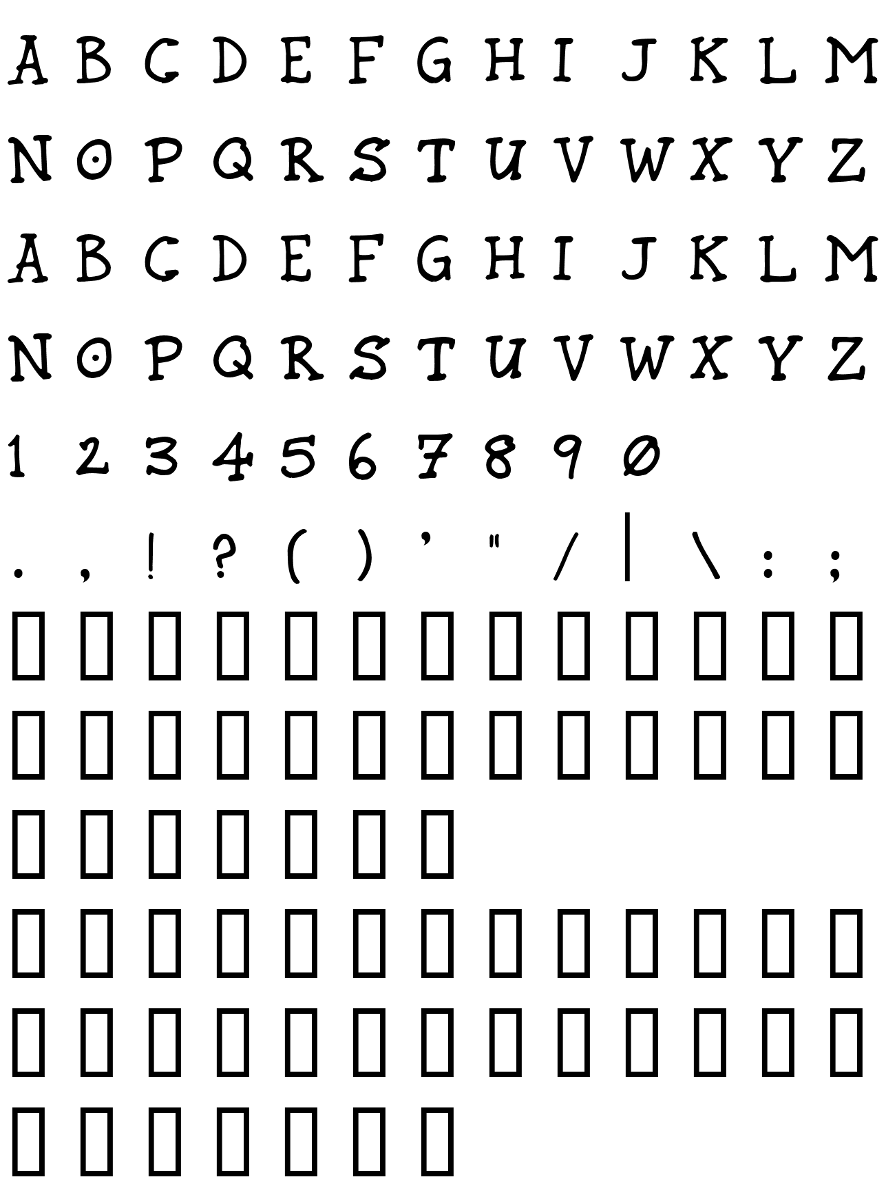 Шрифт Rund Marker