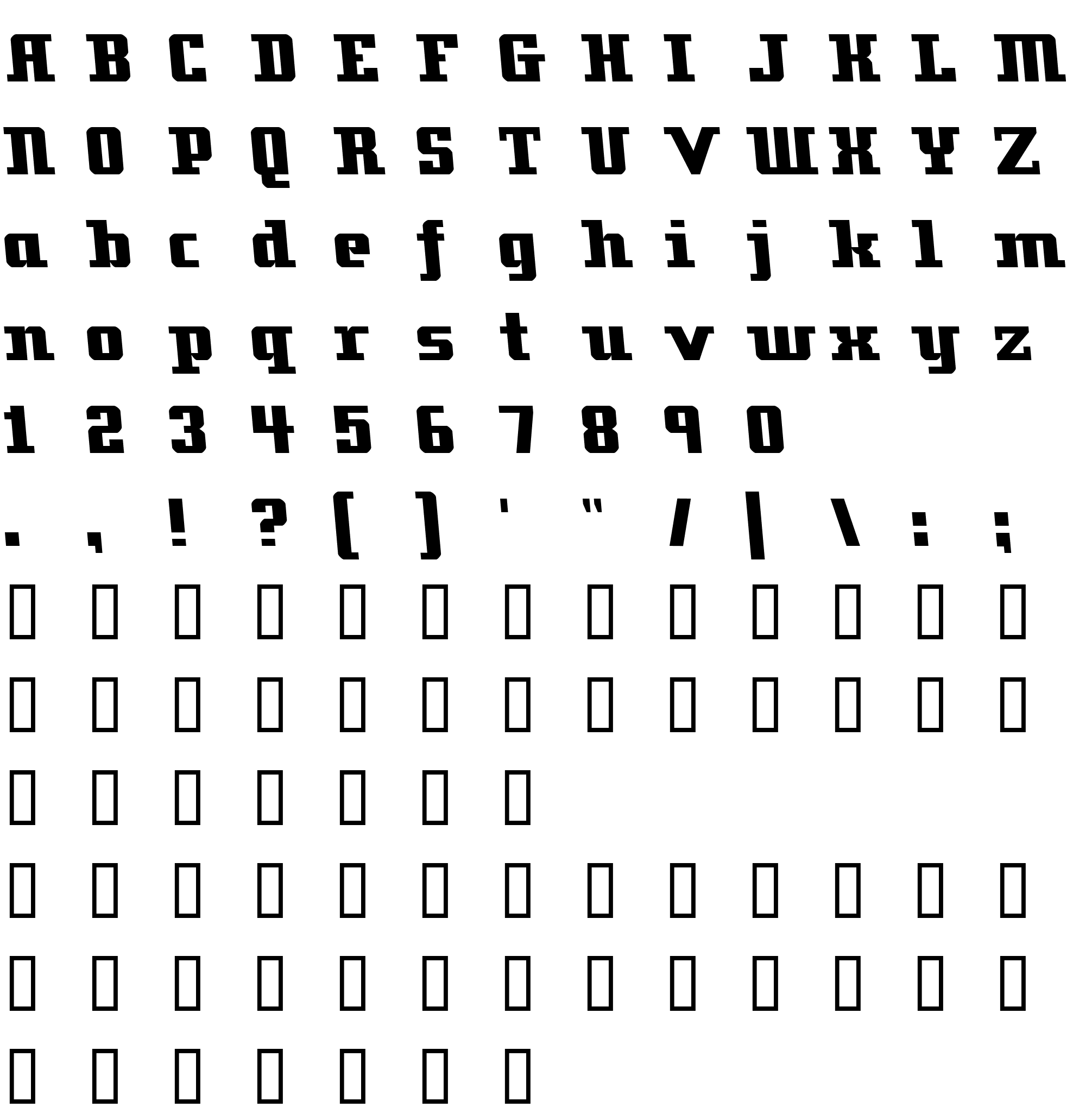 Шрифт Zenith 2000