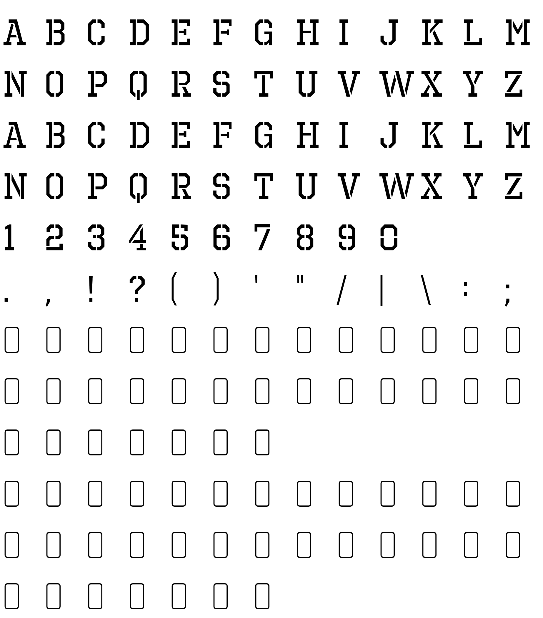 Шрифт Octin Prison Free