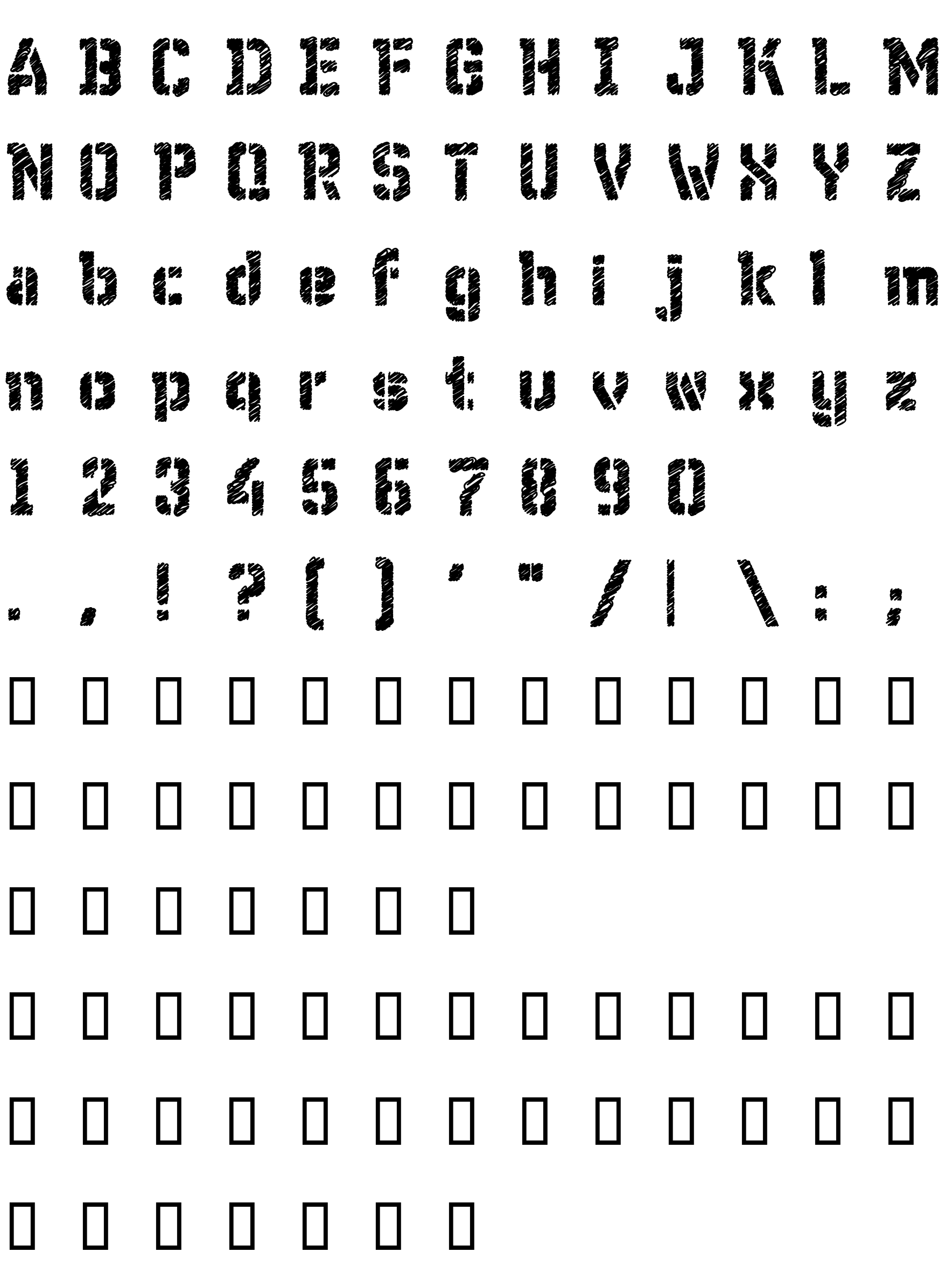 Шрифт WC Wunderbach Rough Bta