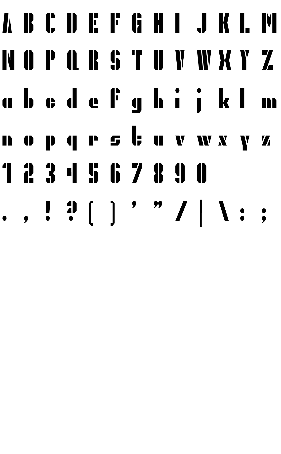 Шрифт PresidentGas