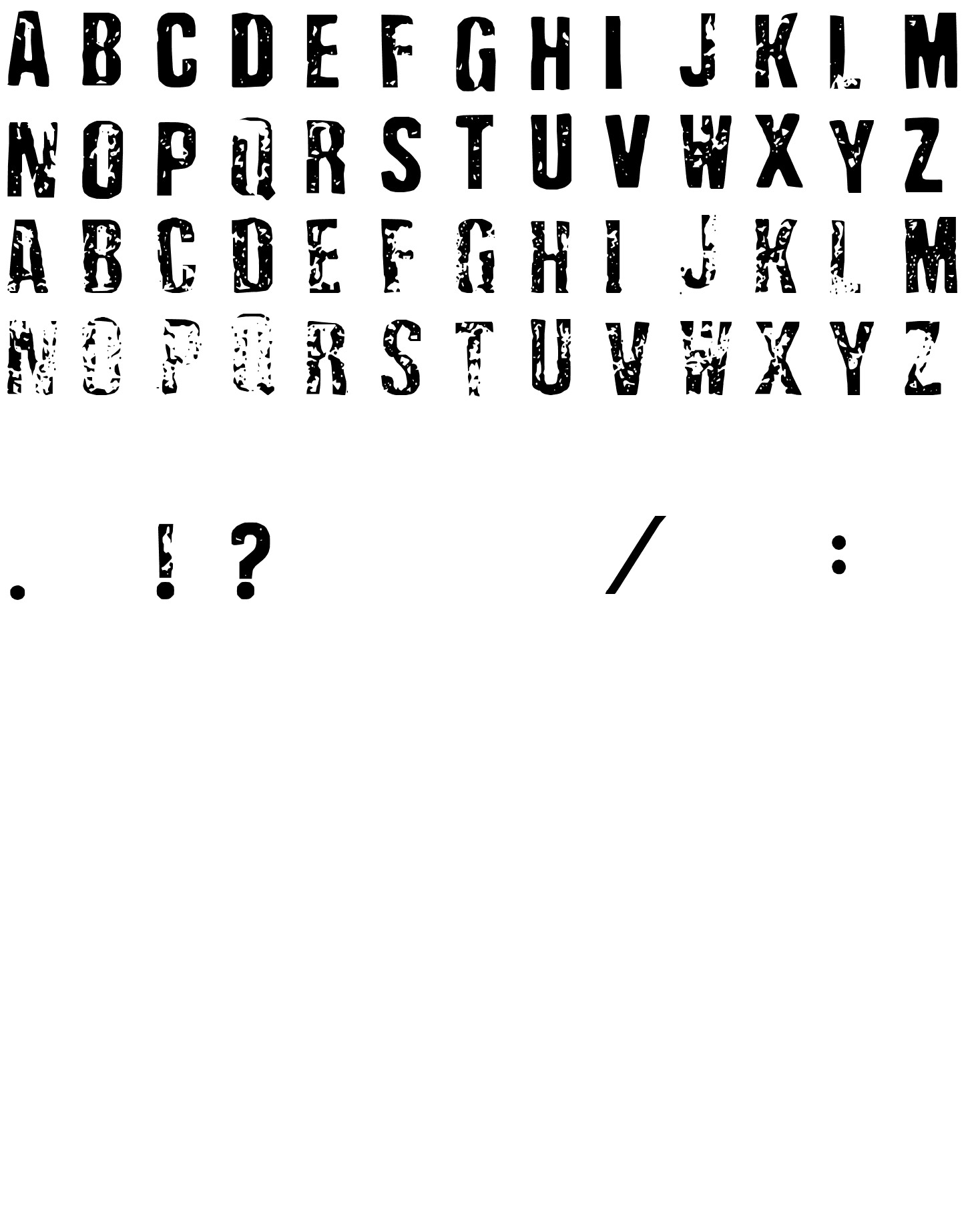 Шрифт Depressionist Three