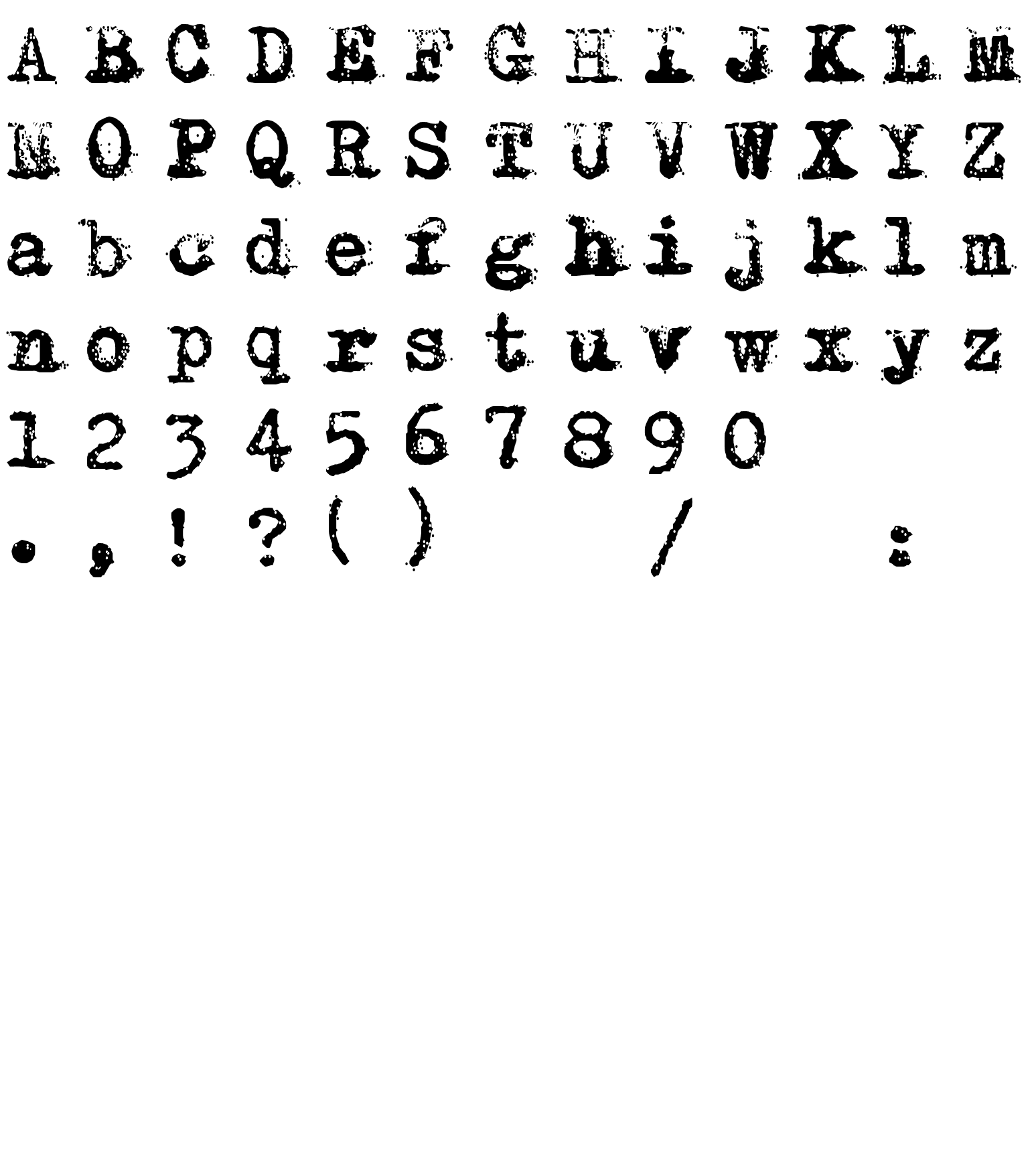 Шрифт Typewriter - Remington RIVIERA