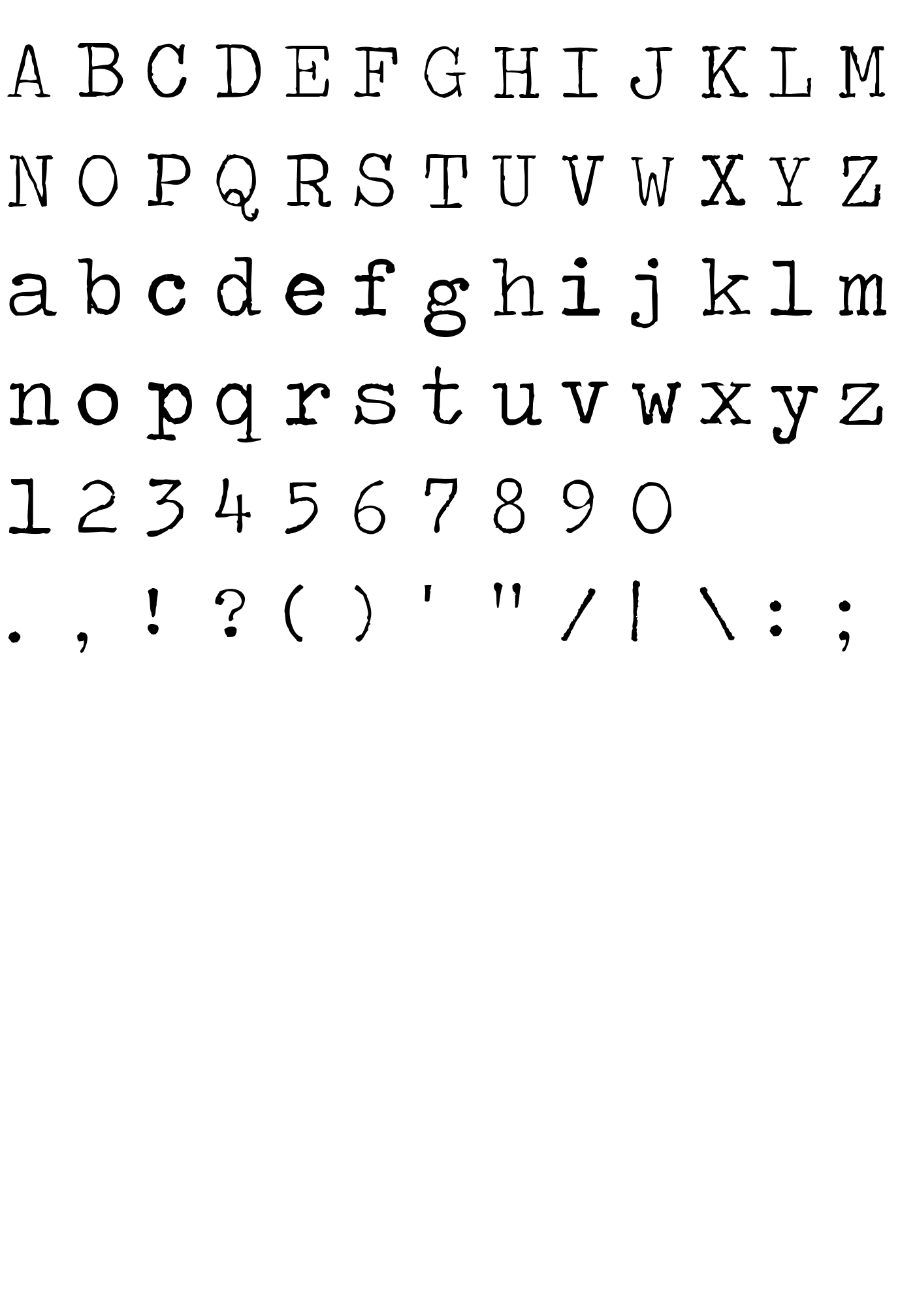 Шрифт Traveling _Typewriter