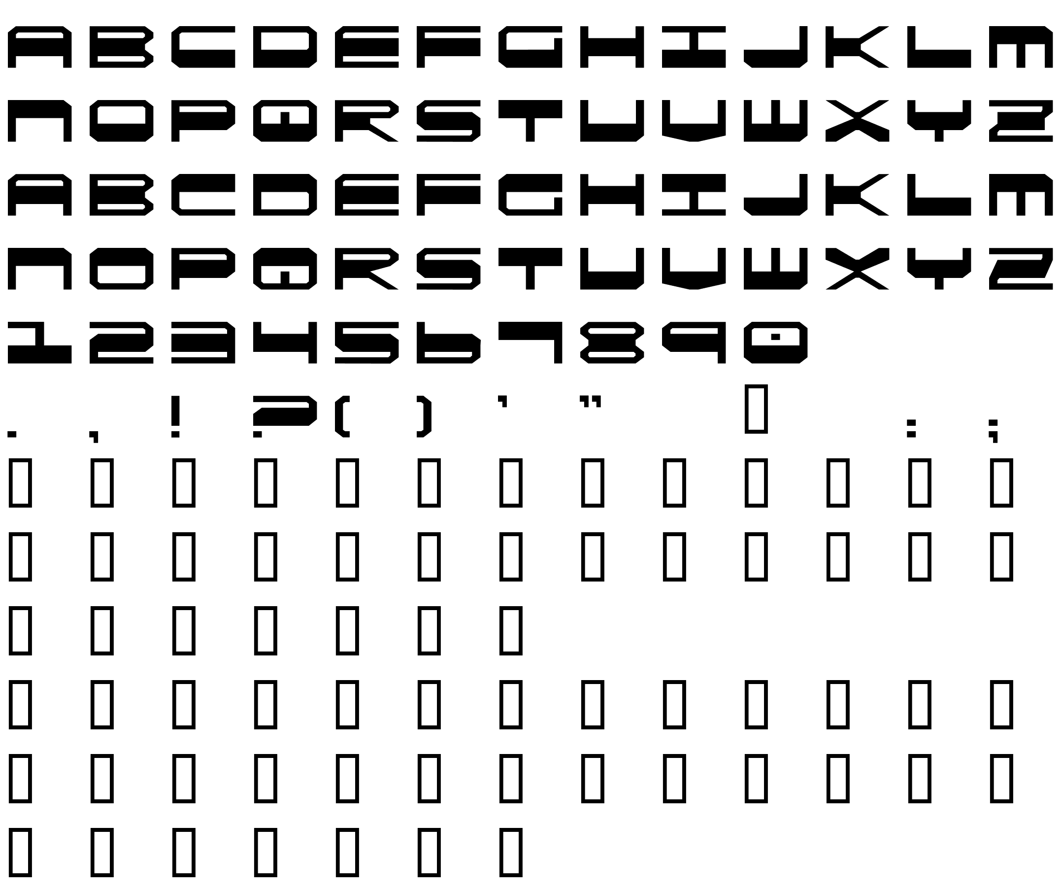 Шрифт QuickGear