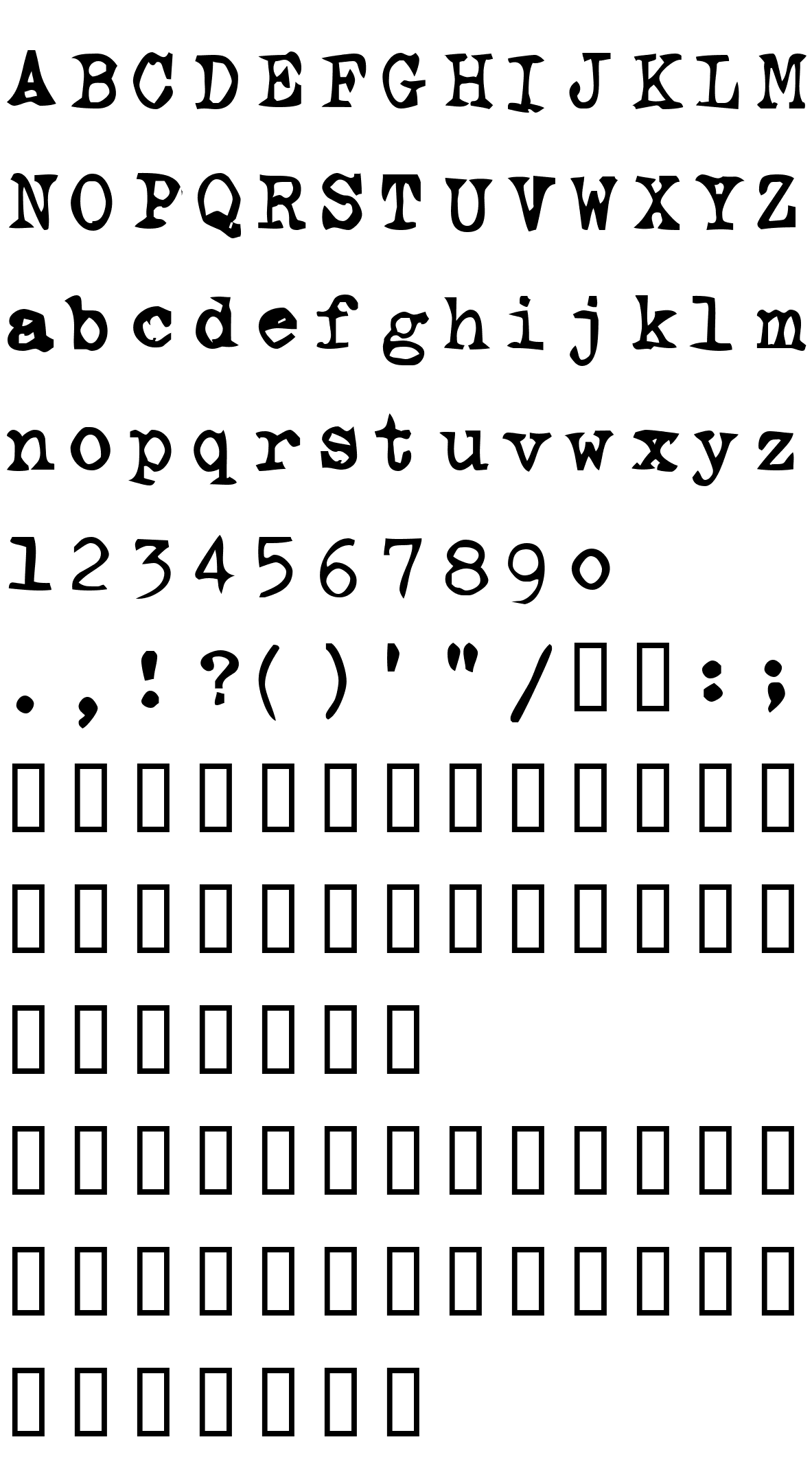 Шрифт Ghostwriter