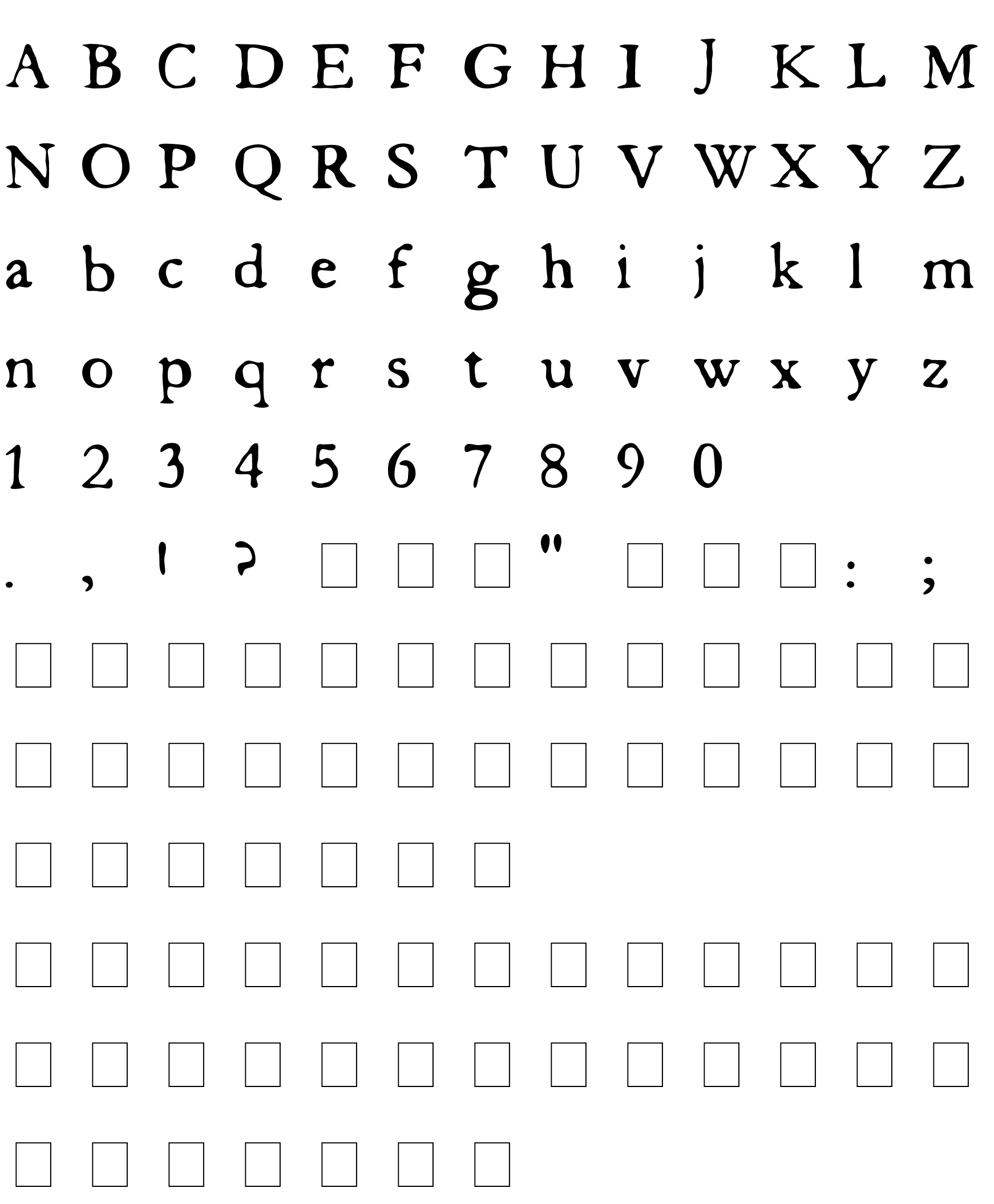 Шрифт butterbrotpapier