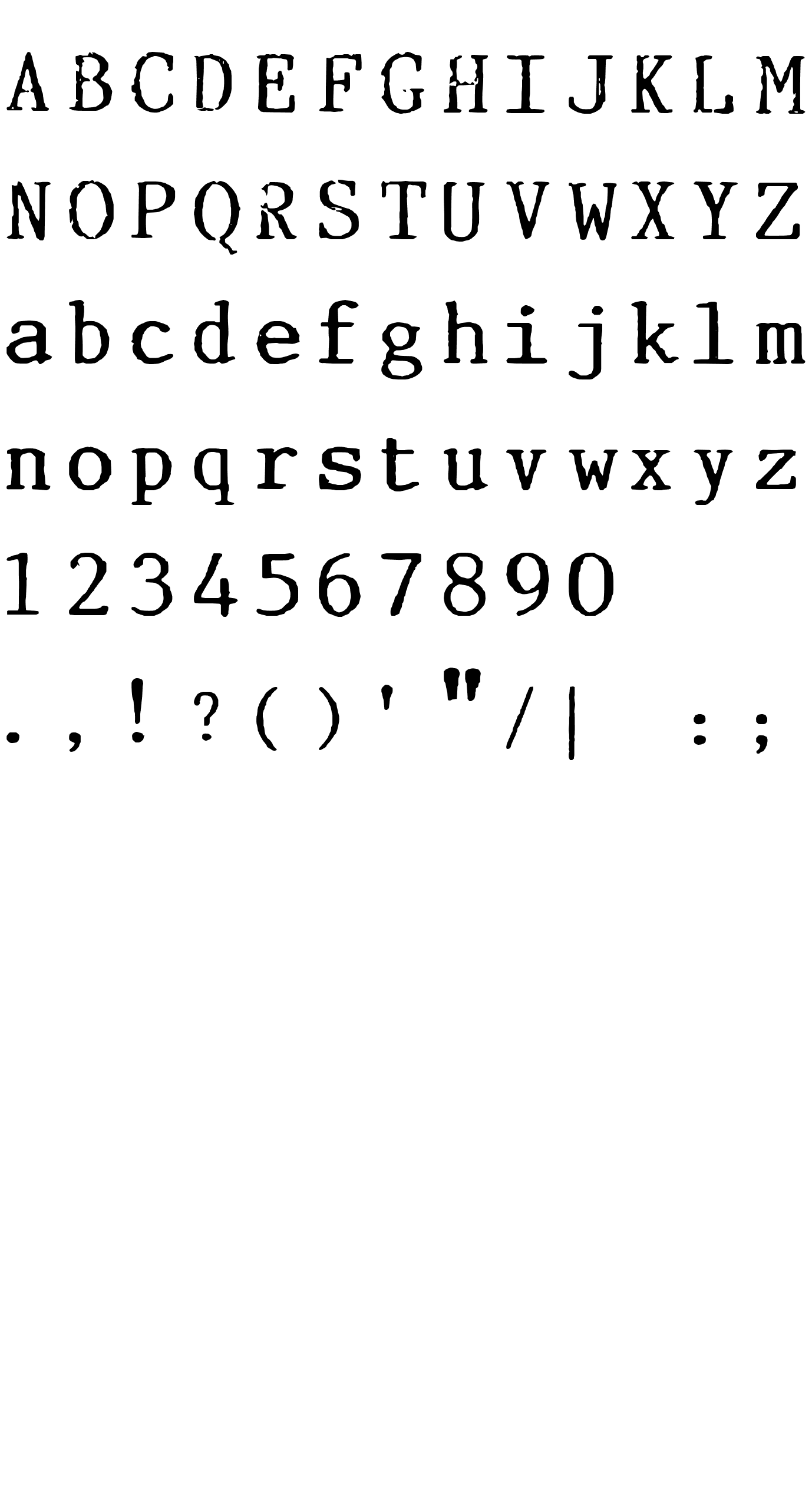 Шрифт Incognitype