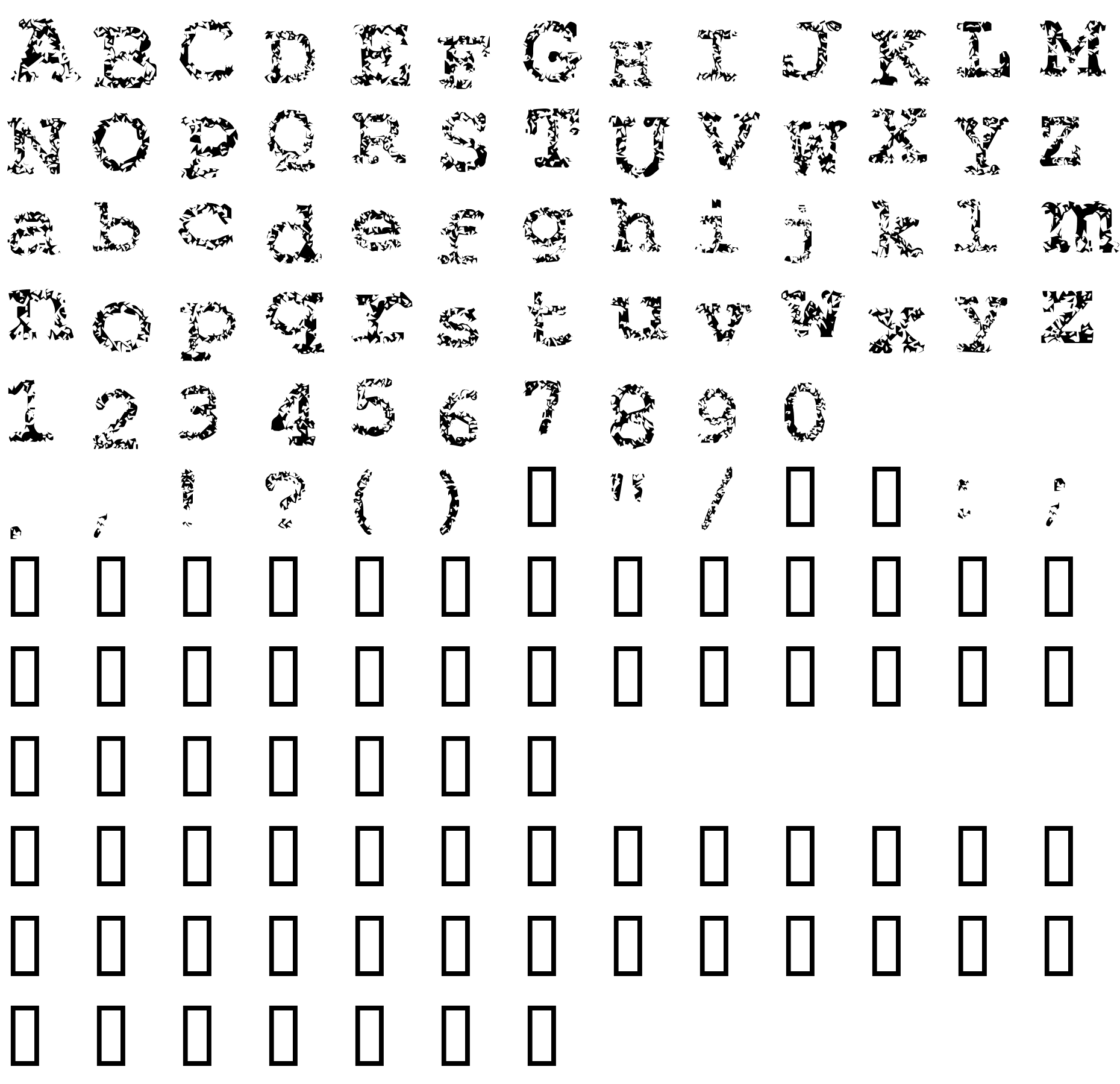 Шрифт Typewriter from hell