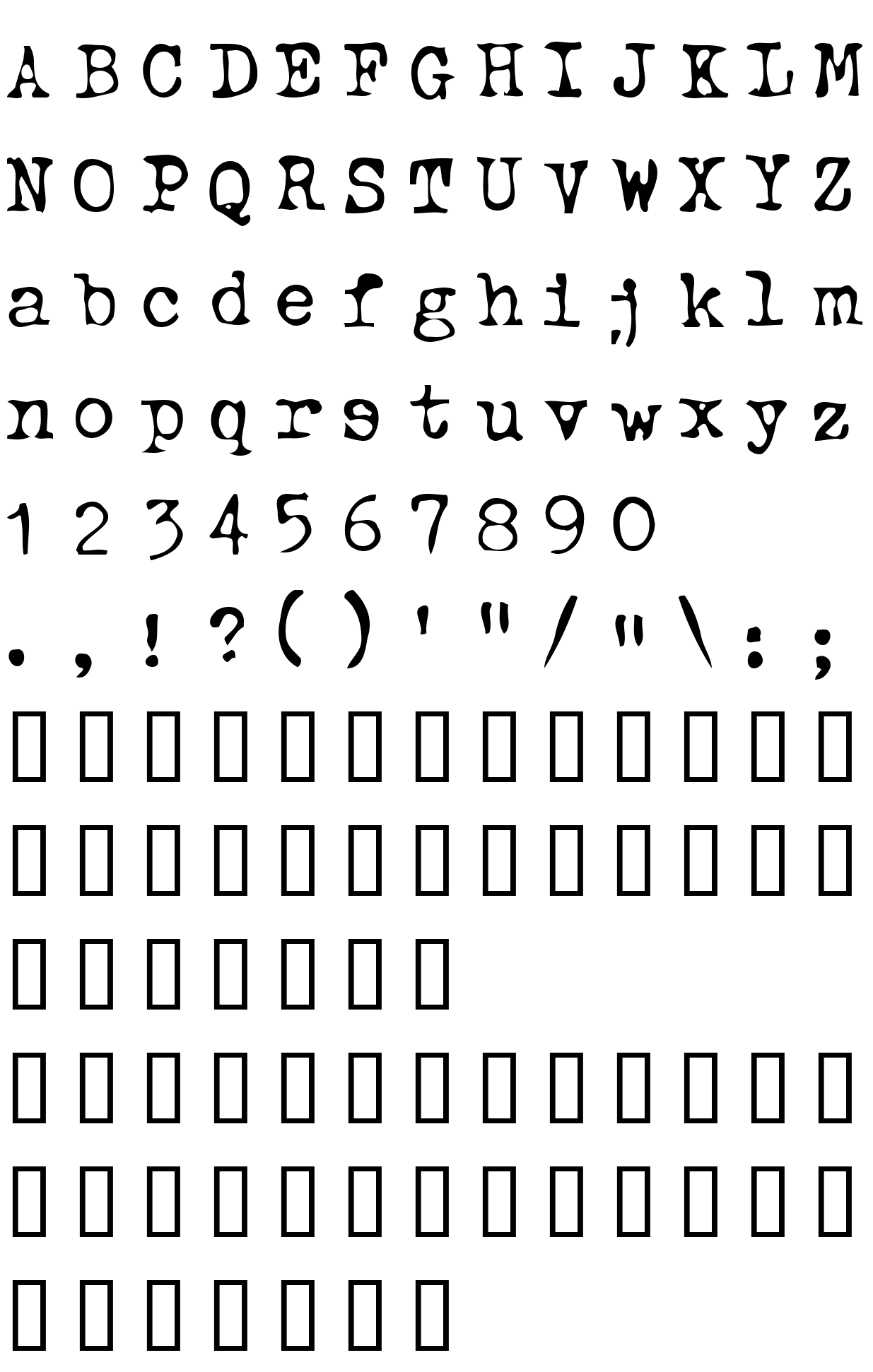 Шрифт Typewriter Oldstyle