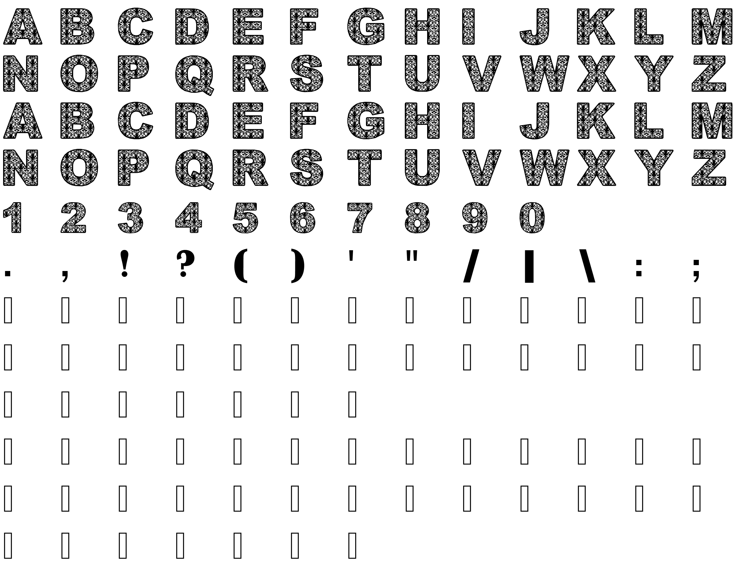 Шрифт BatikDayakFont