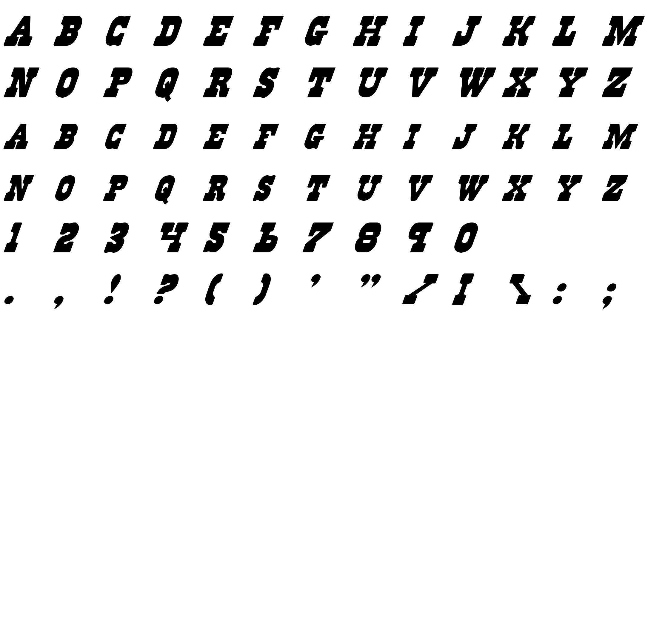 Шрифт Regulators Italic