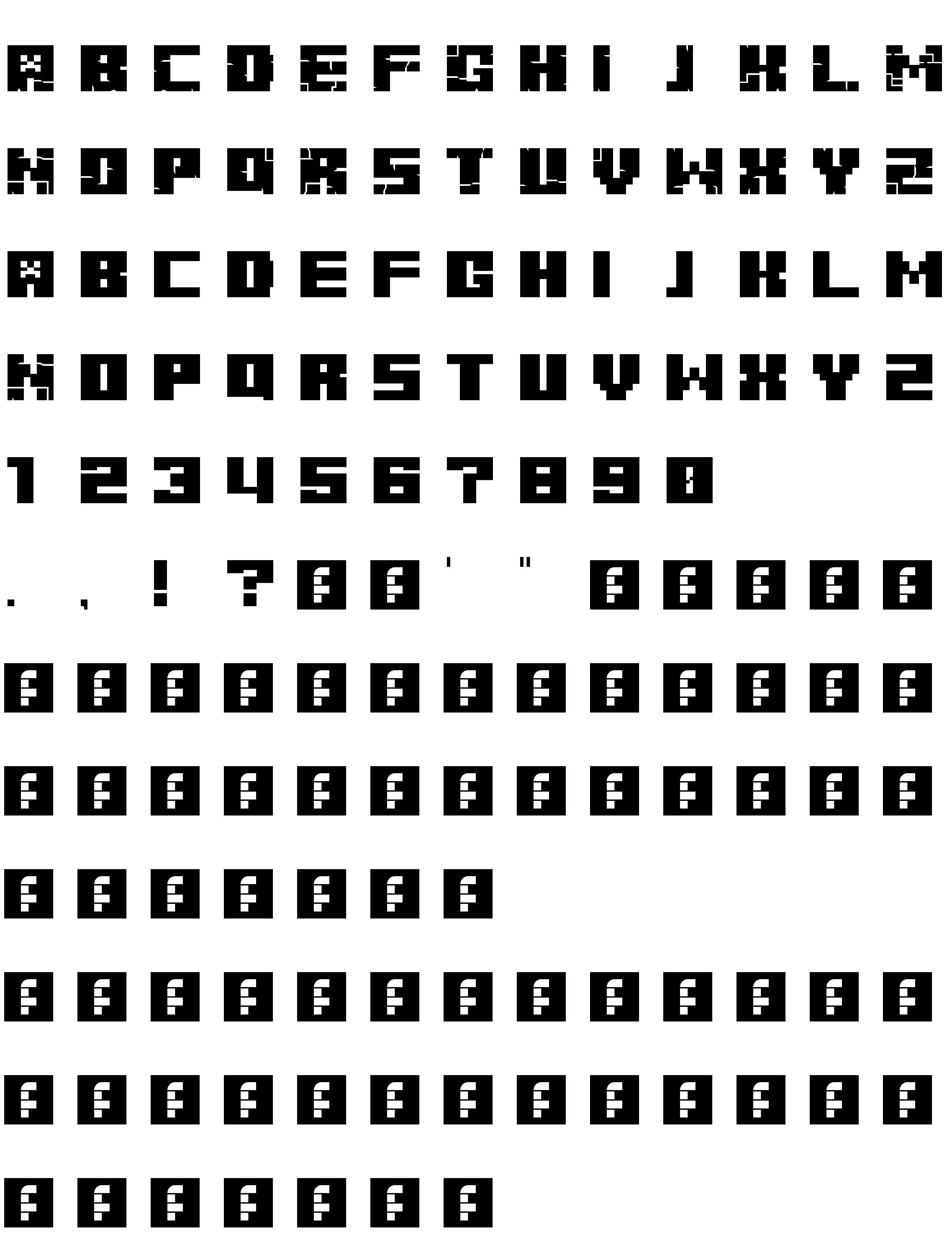 Шрифт Minecraft z2font Regular