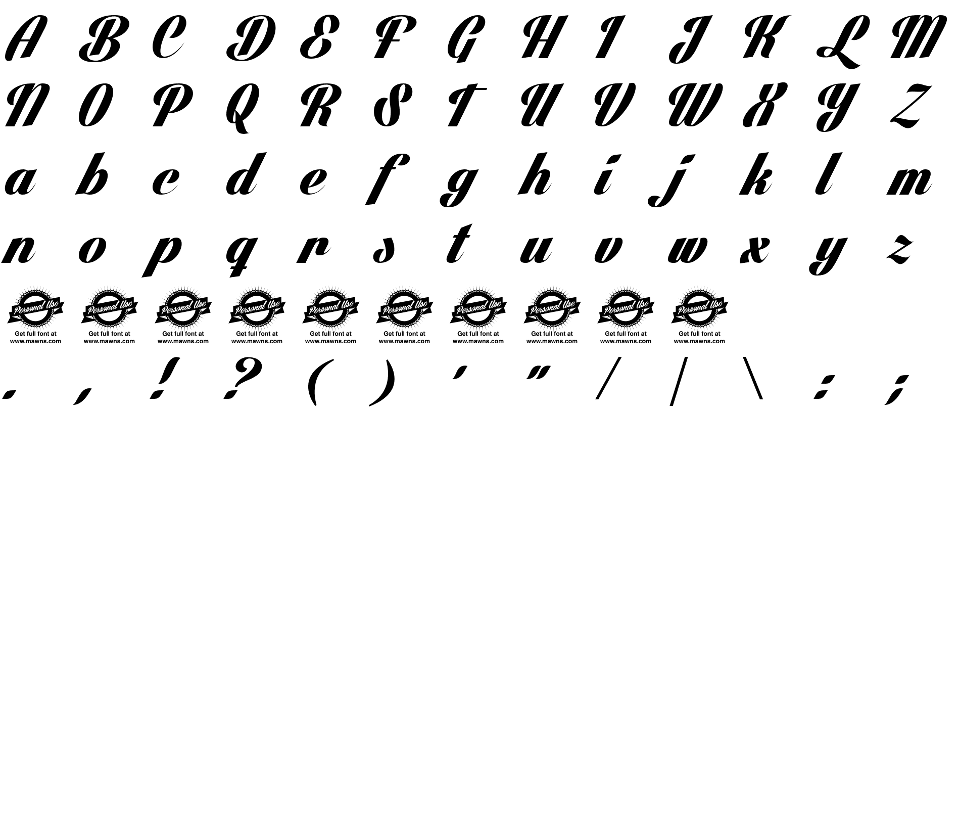 Шрифт Lighthouse Personal Use