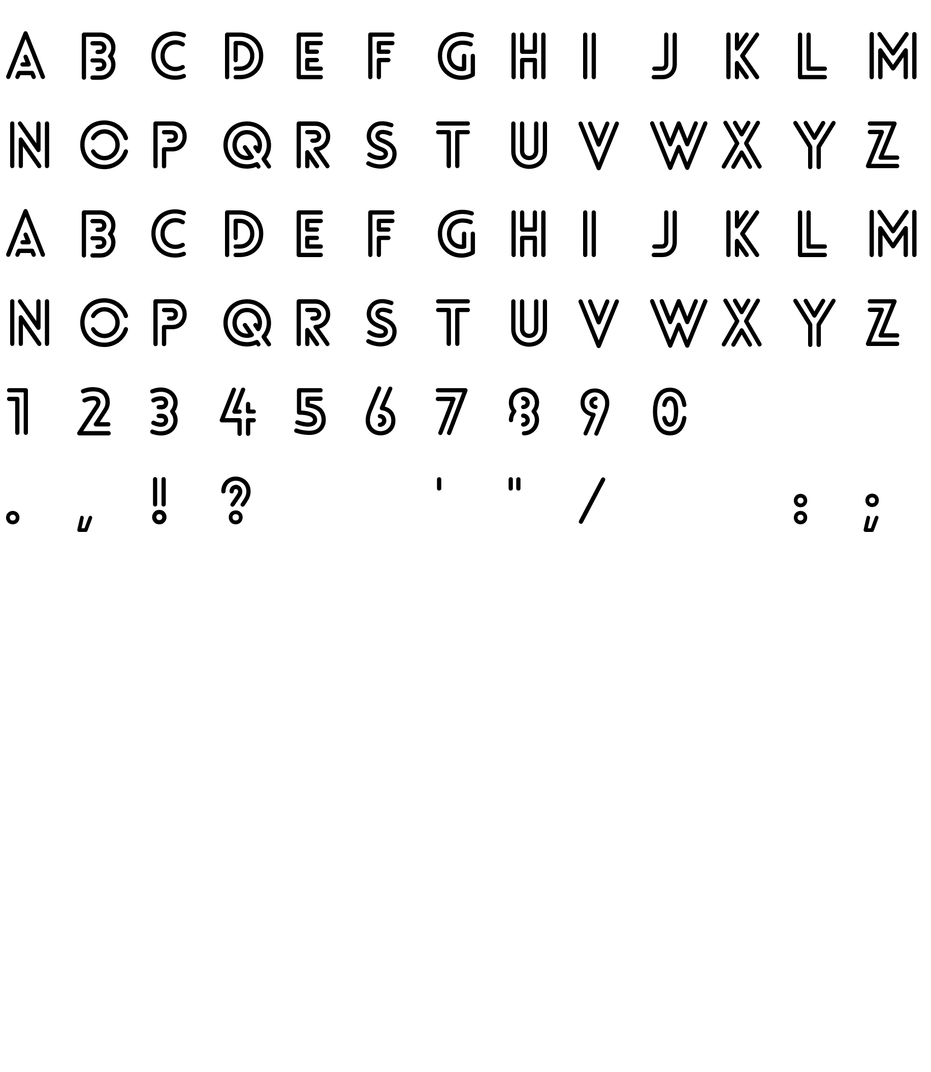 Шрифт Lovelo-LineBold