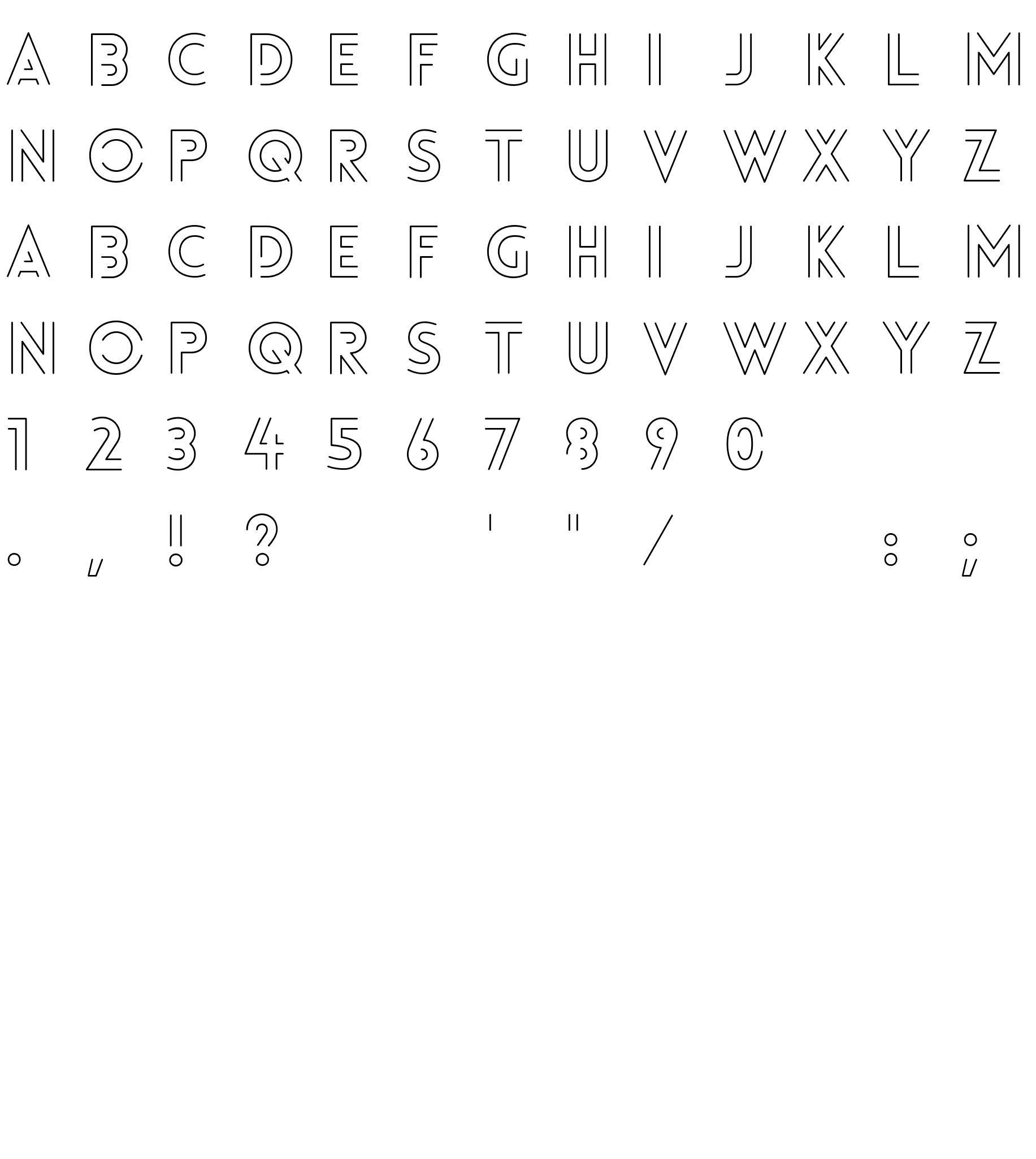 Шрифт Lovelo-LineLight