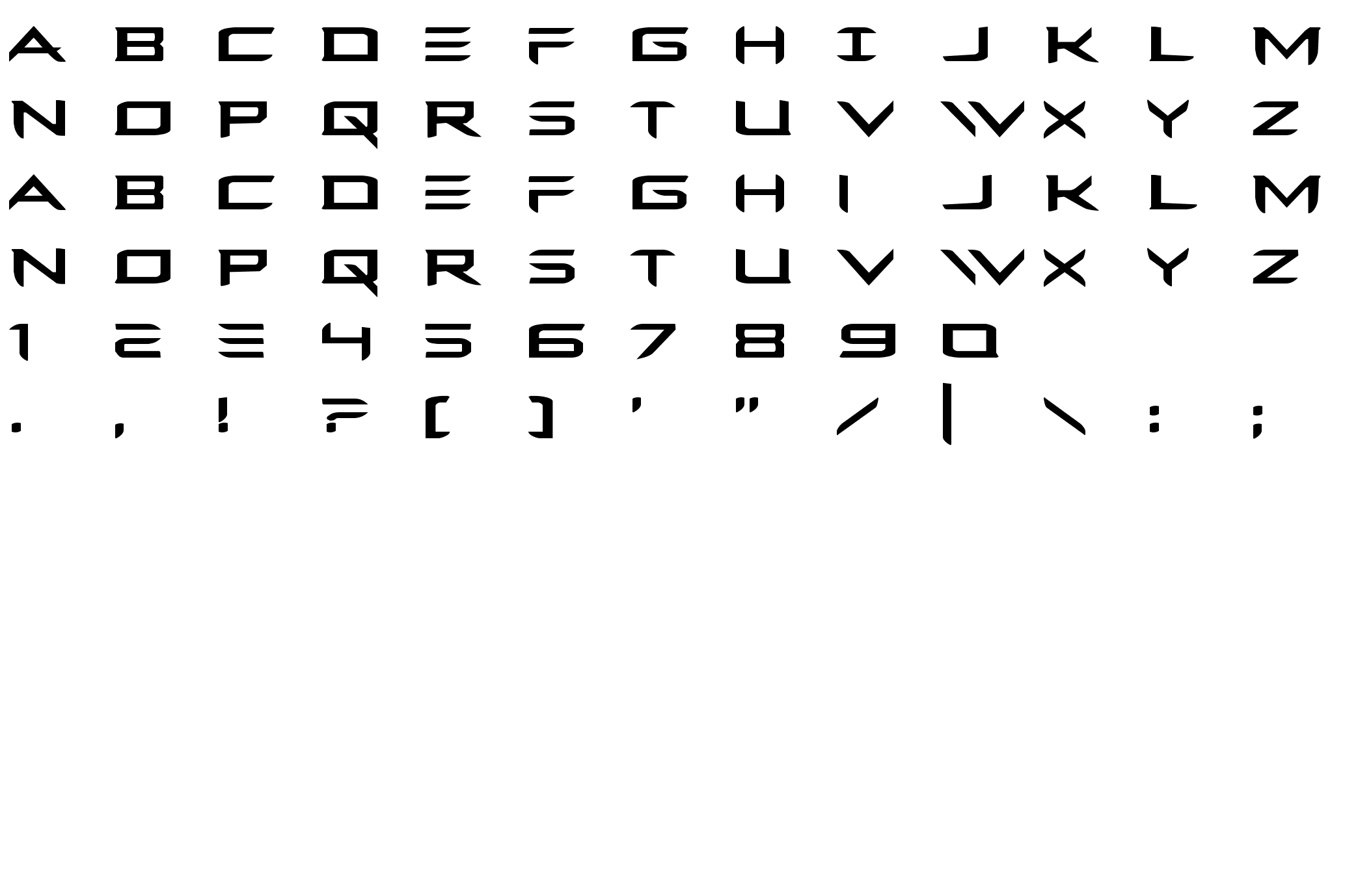 Шрифт Ferret Face Expanded