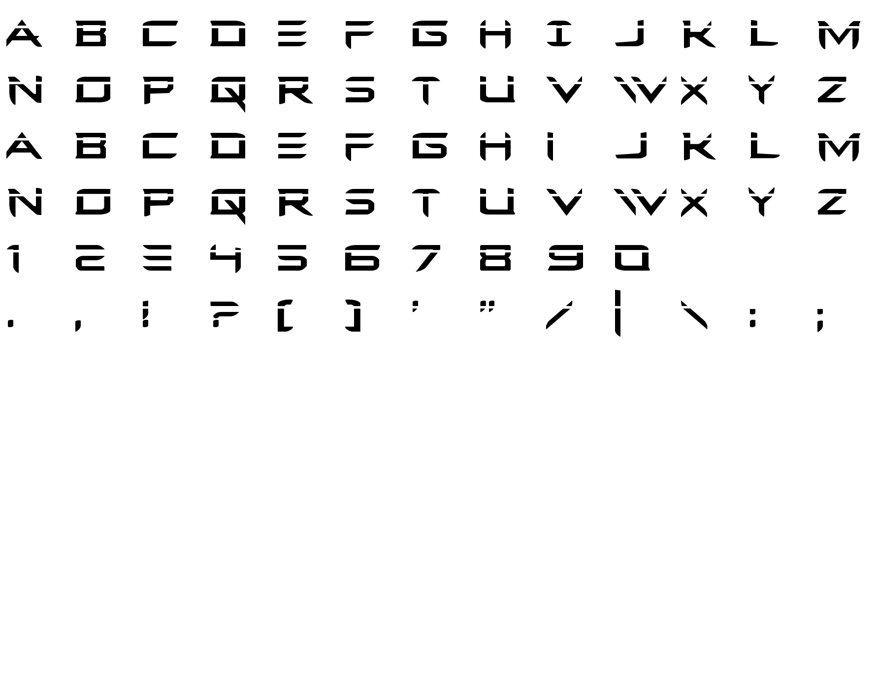 Шрифт Ferret Face Laser Regular