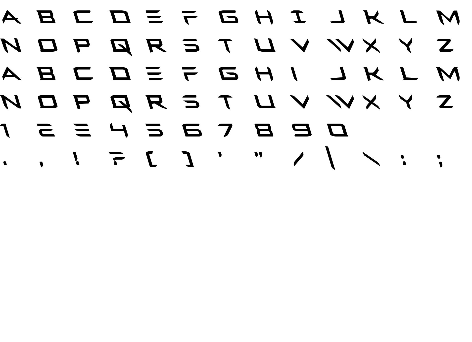 Шрифт Ferret Face Leftalic