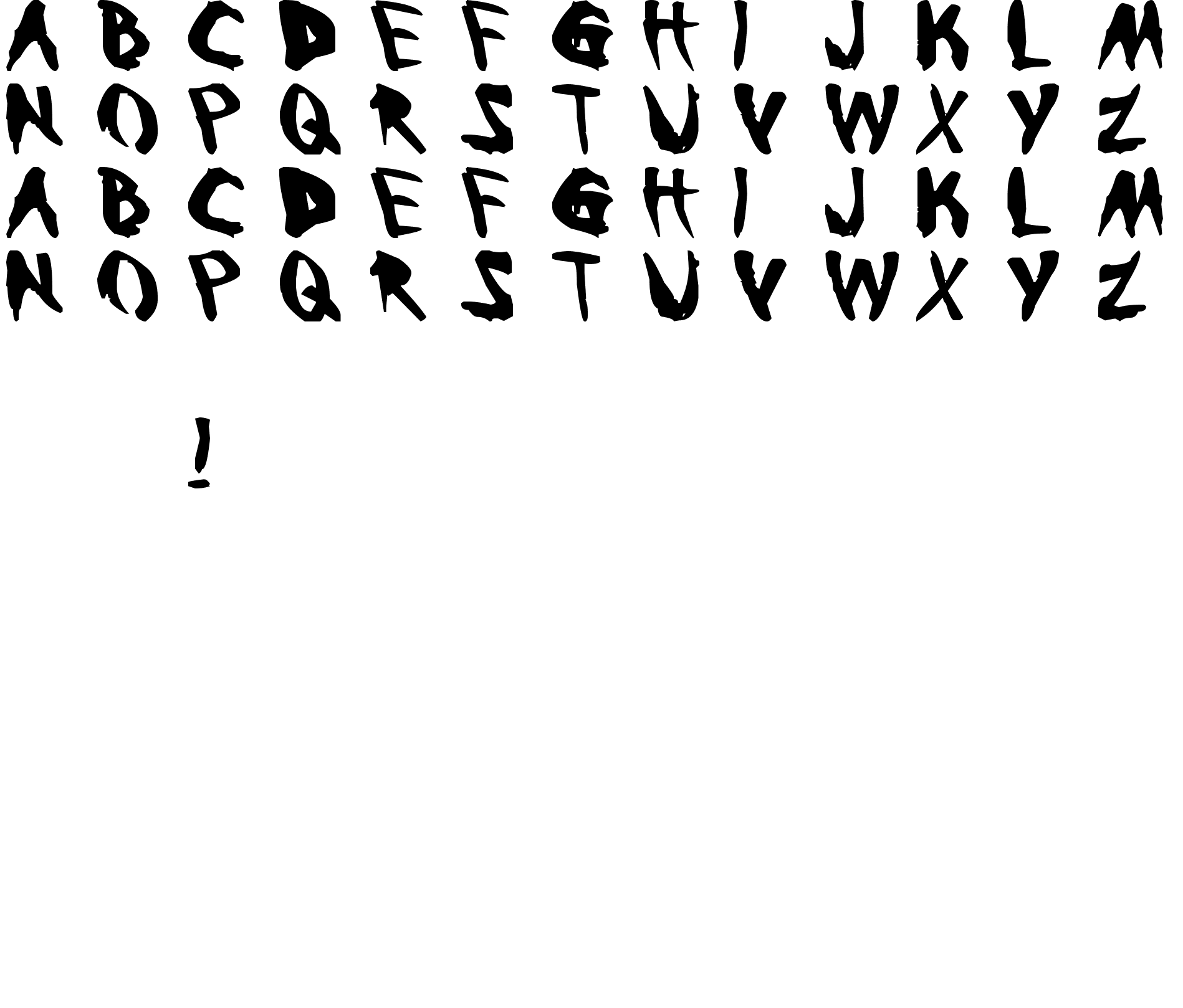 Шрифт Bleeding Trough