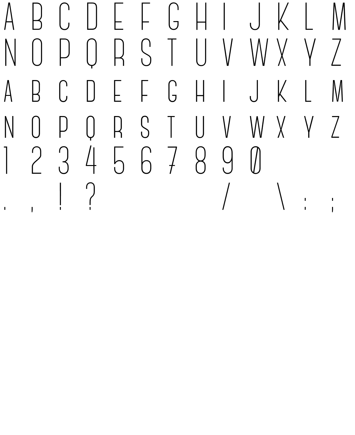 Шрифт CanterLight