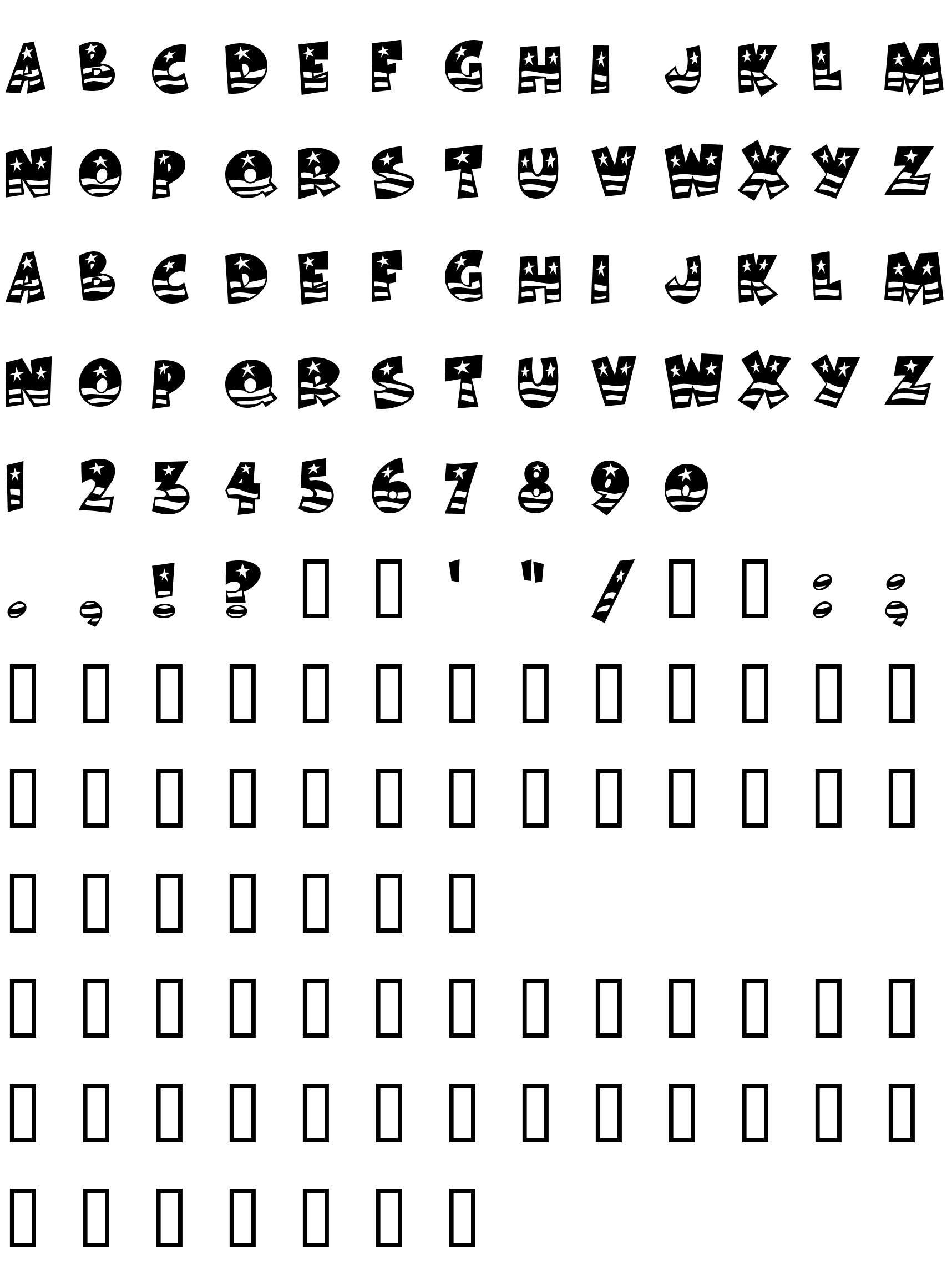 Шрифт Bodie MF Flag