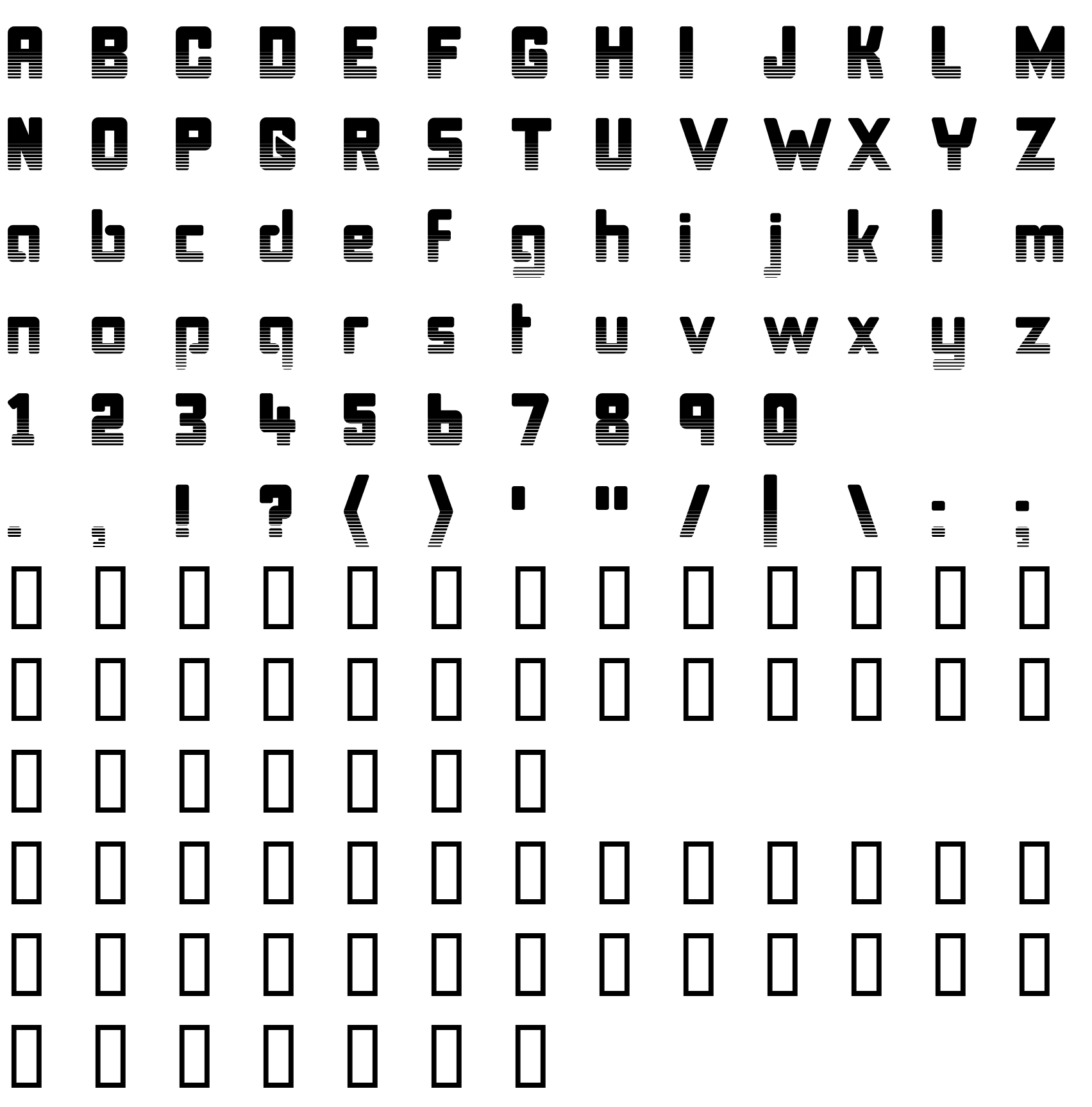 Шрифт Bonk Undercut