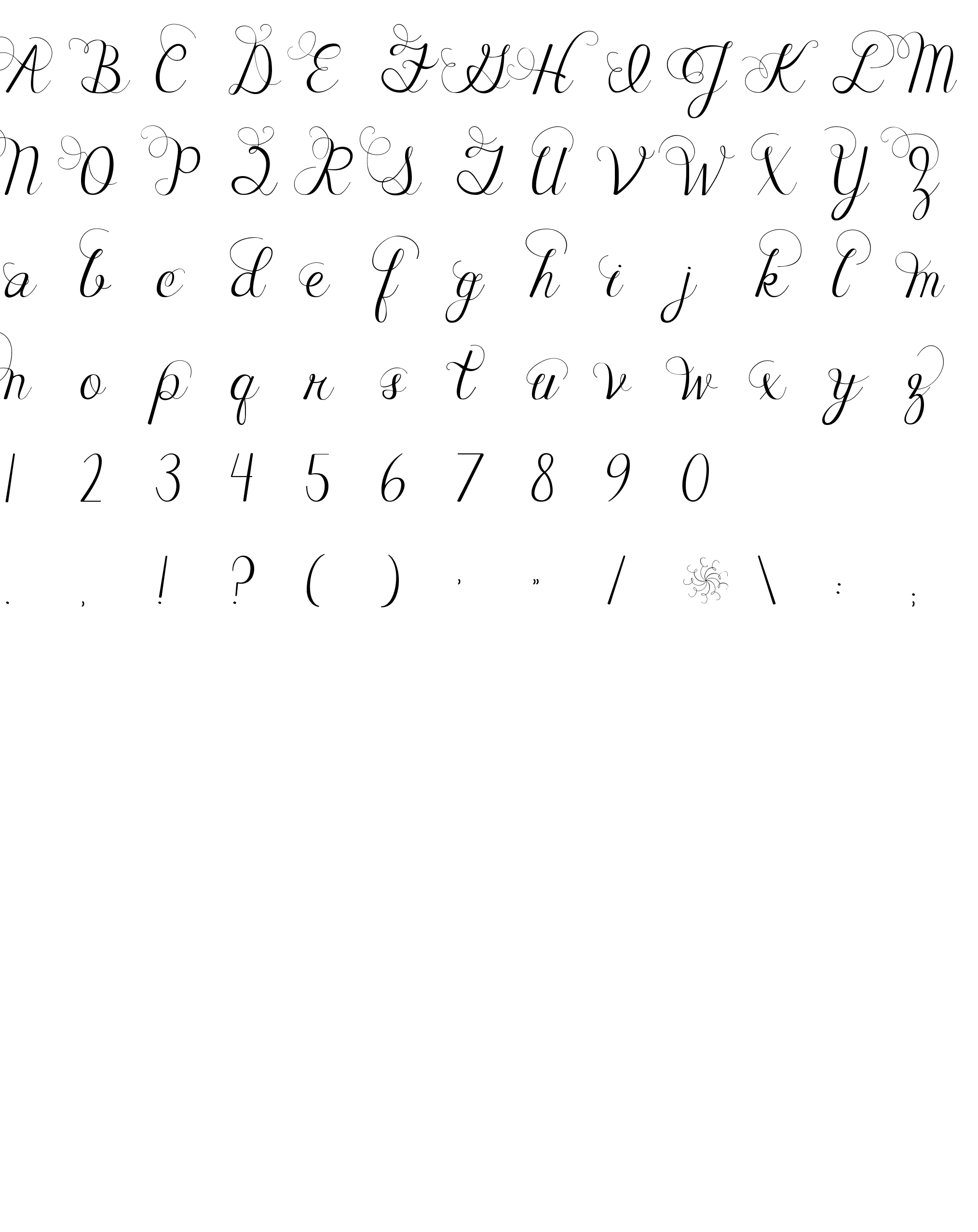 Шрифт Janda Celebration Script