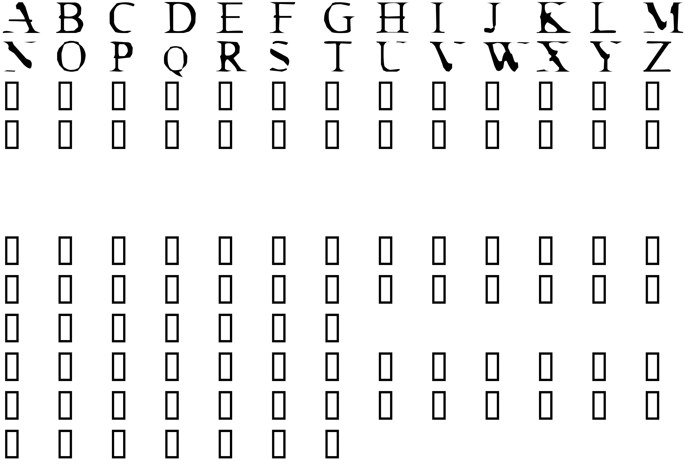 Шрифт Cracked Dendrite