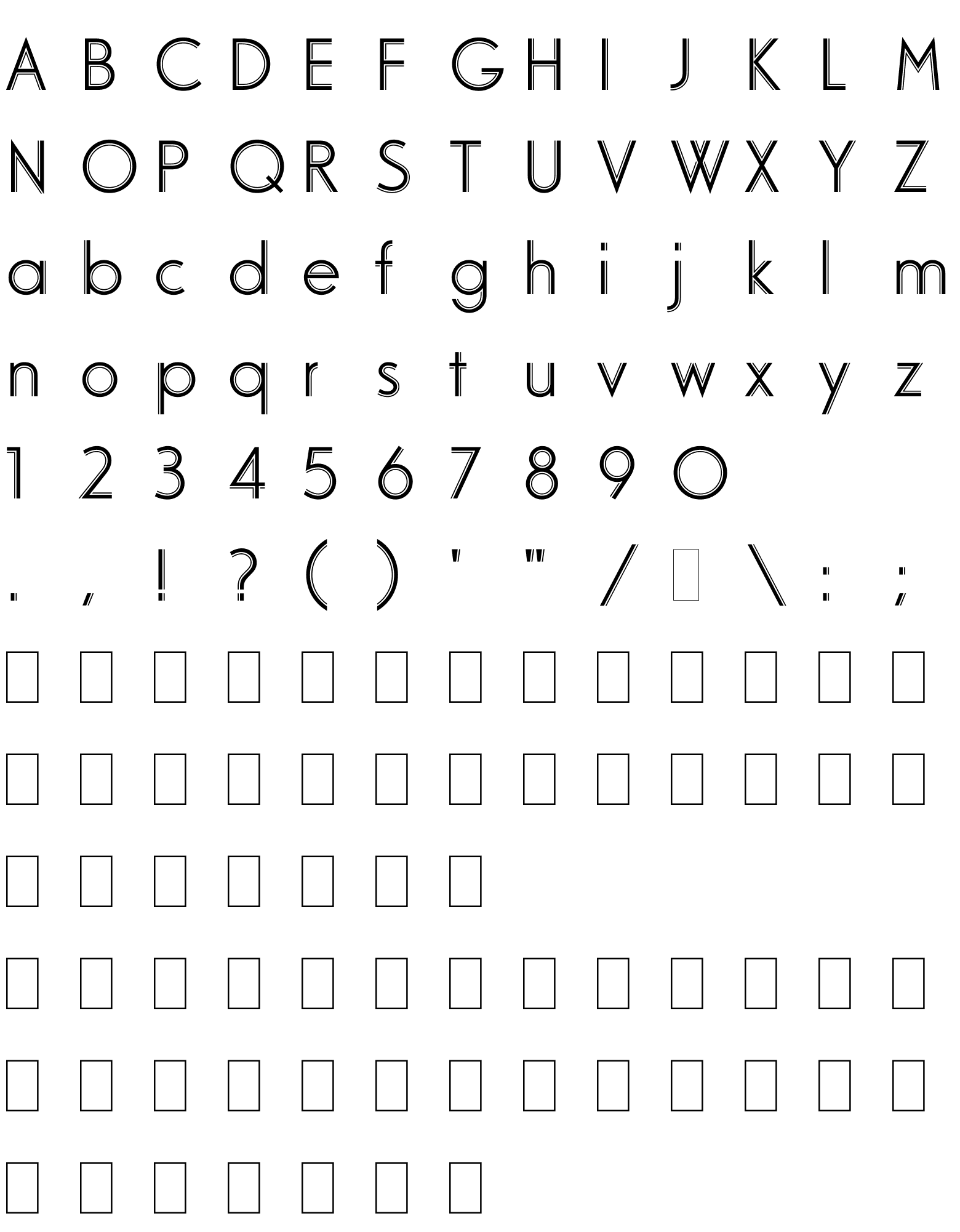 Шрифт Odessa LET Plain:1.0