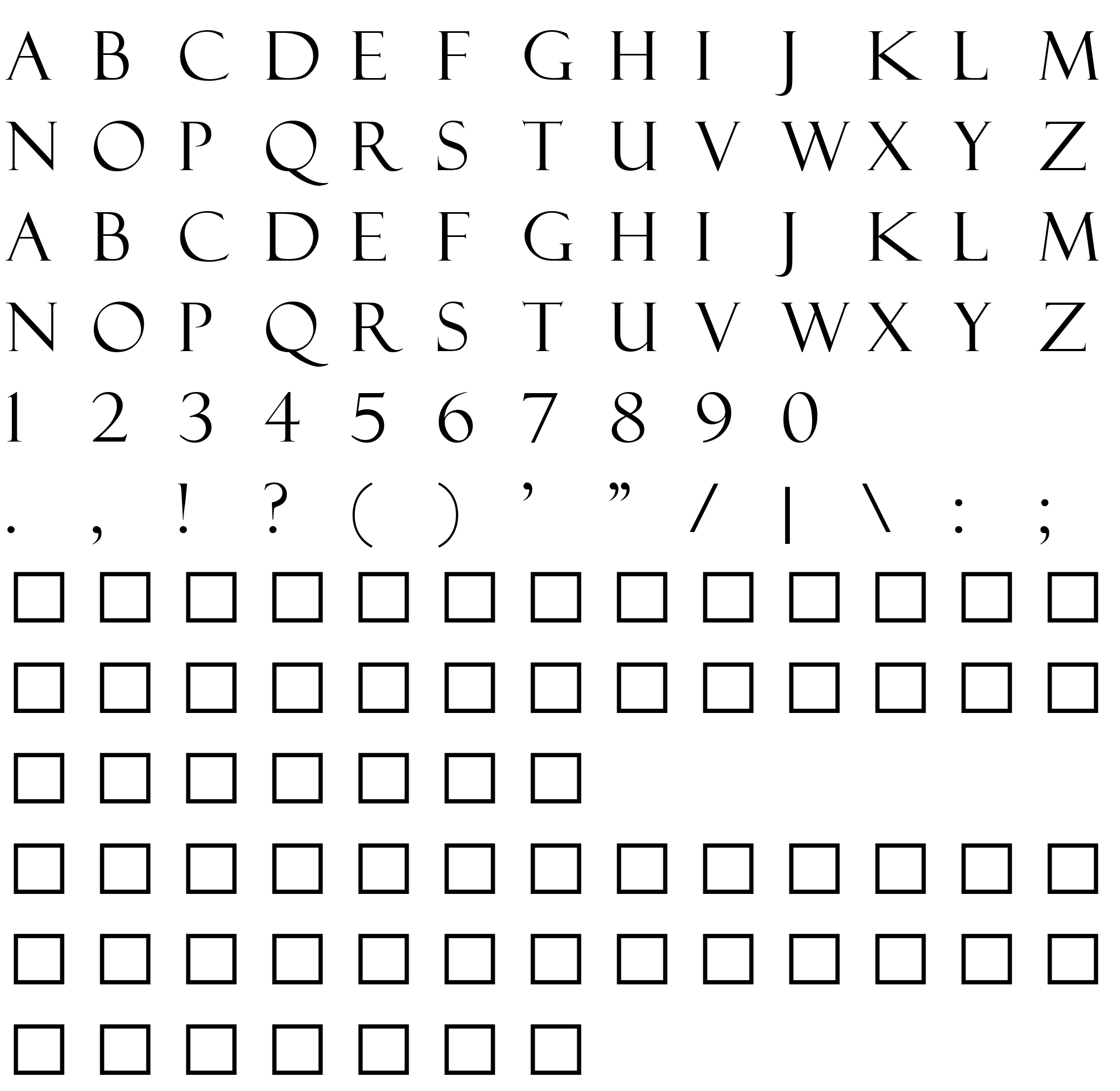 Шрифт Felix Titling